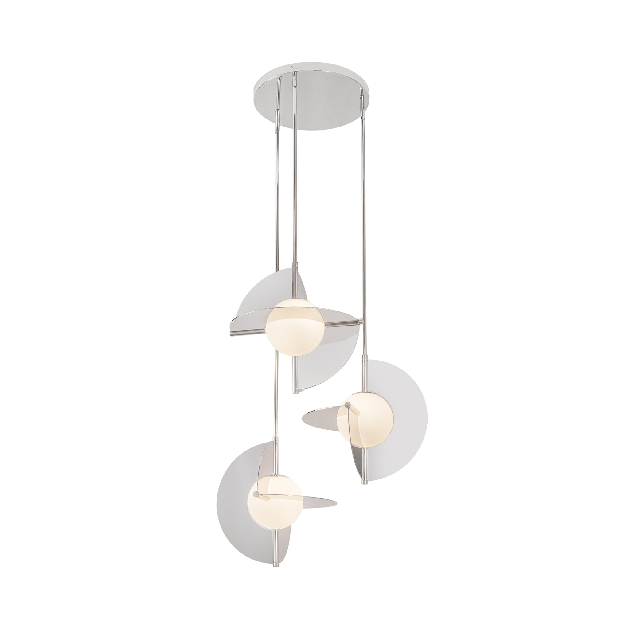 Trevino Opal Glass Chandelier - Wisteria