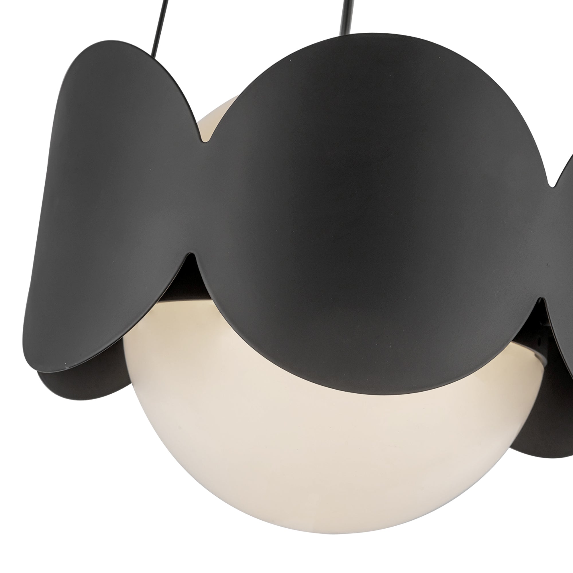 Orvessa Opal Glass Chandelier - Wisteria