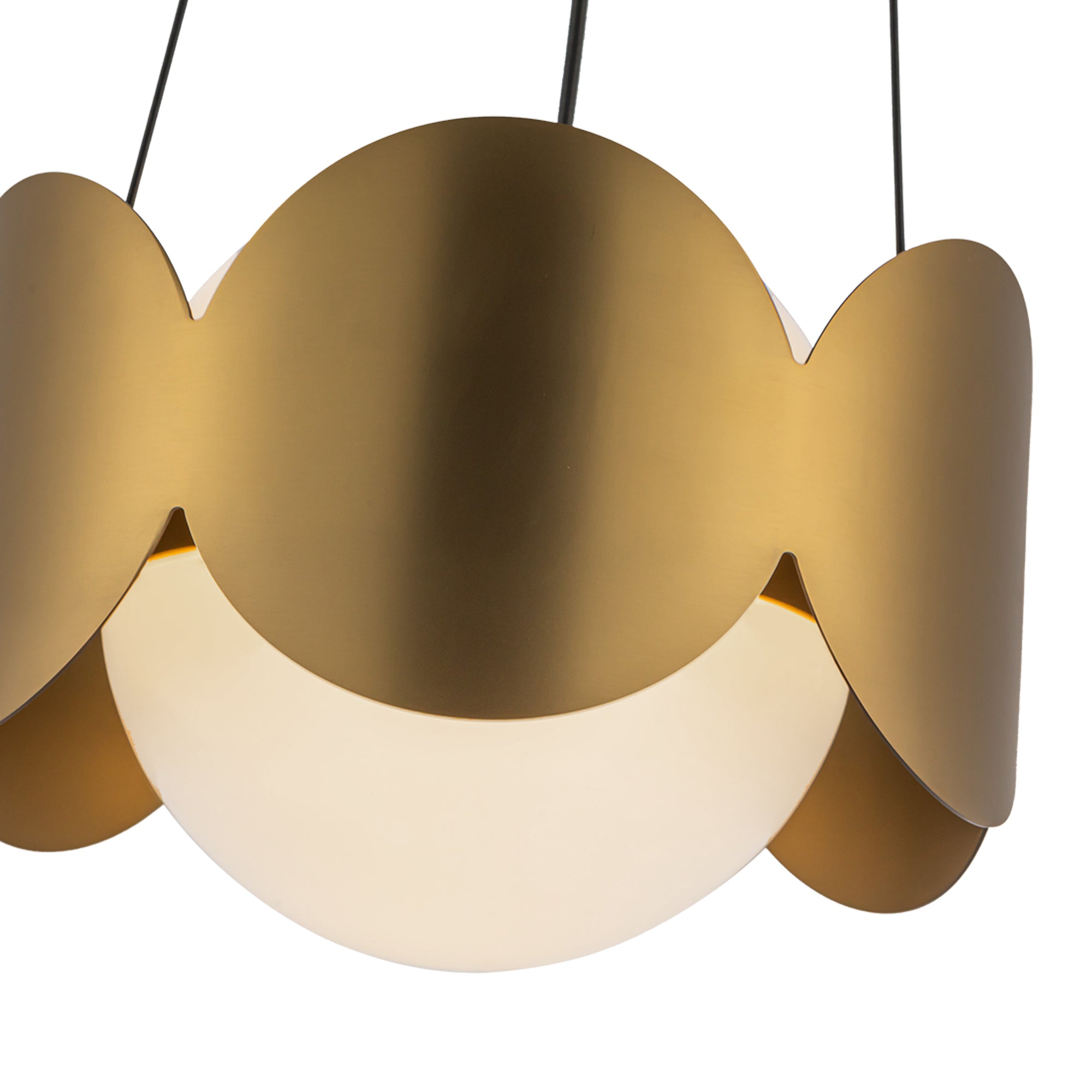 Orvessa Opal Glass Chandelier - Wisteria