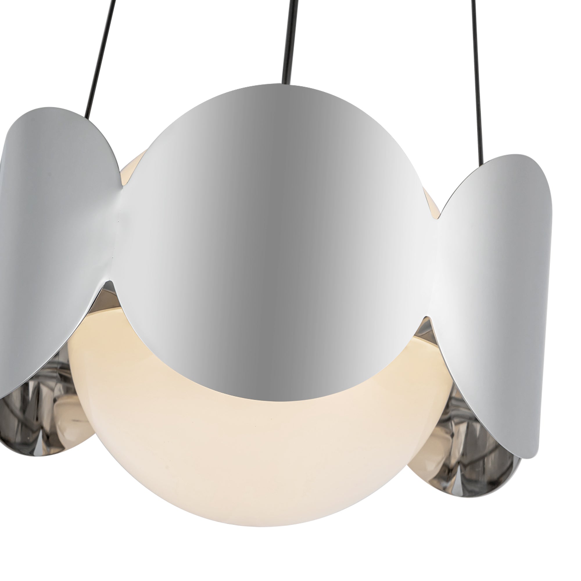 Orvessa Opal Glass Chandelier - Wisteria