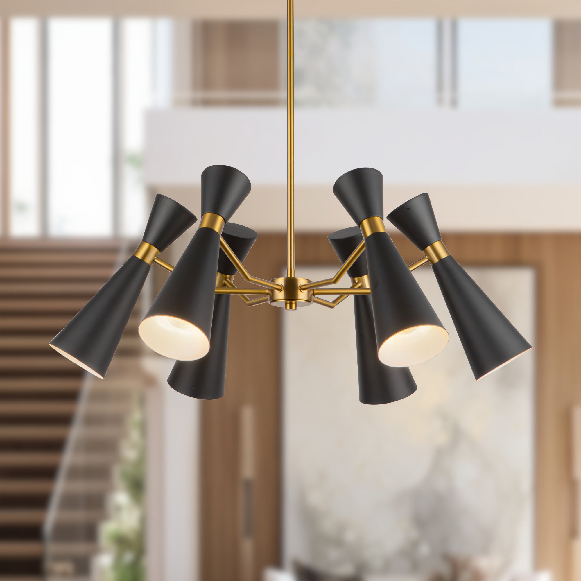 Bellora Metal Shade Chandelier - Wisteria