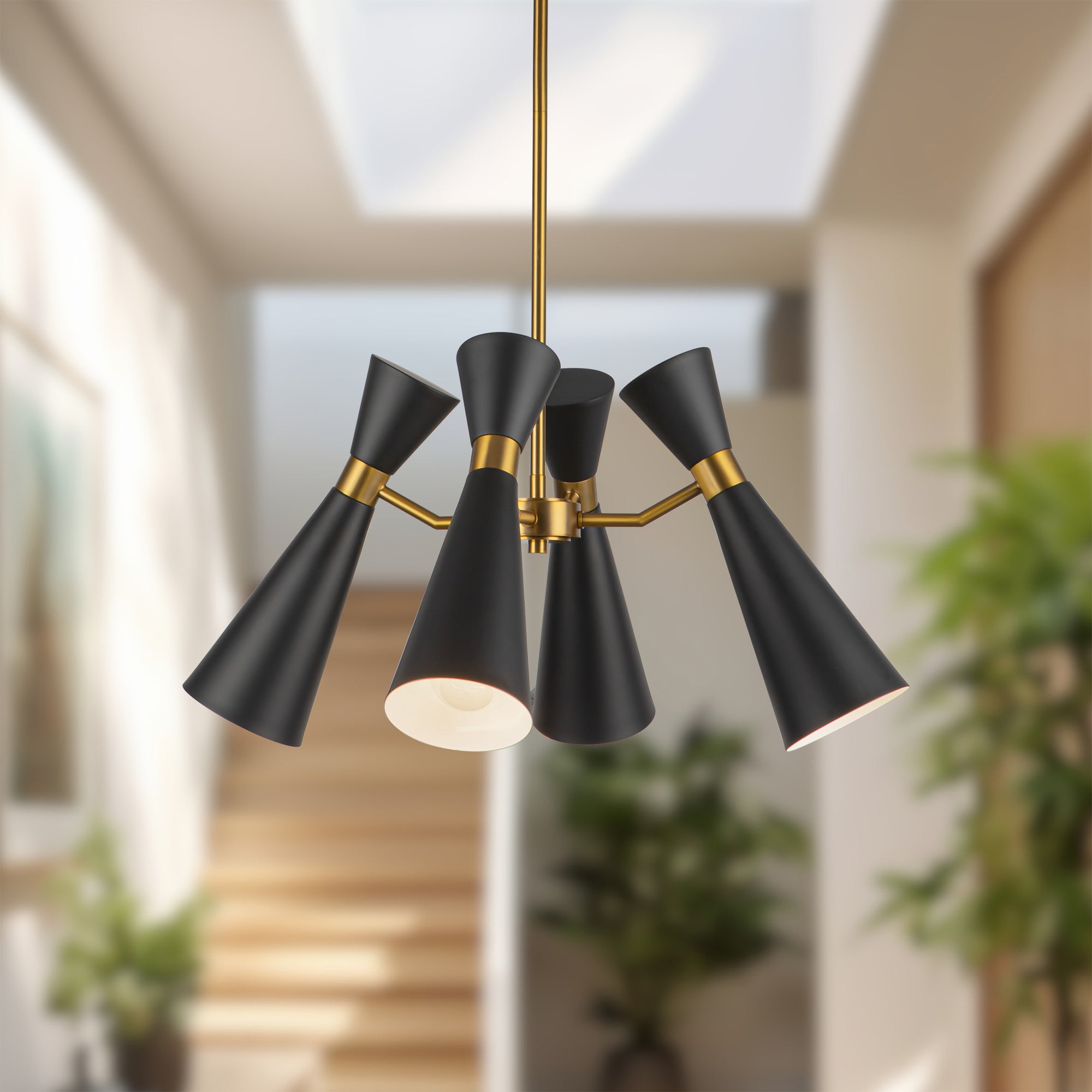 Bellora Metal Shade Chandelier - Wisteria