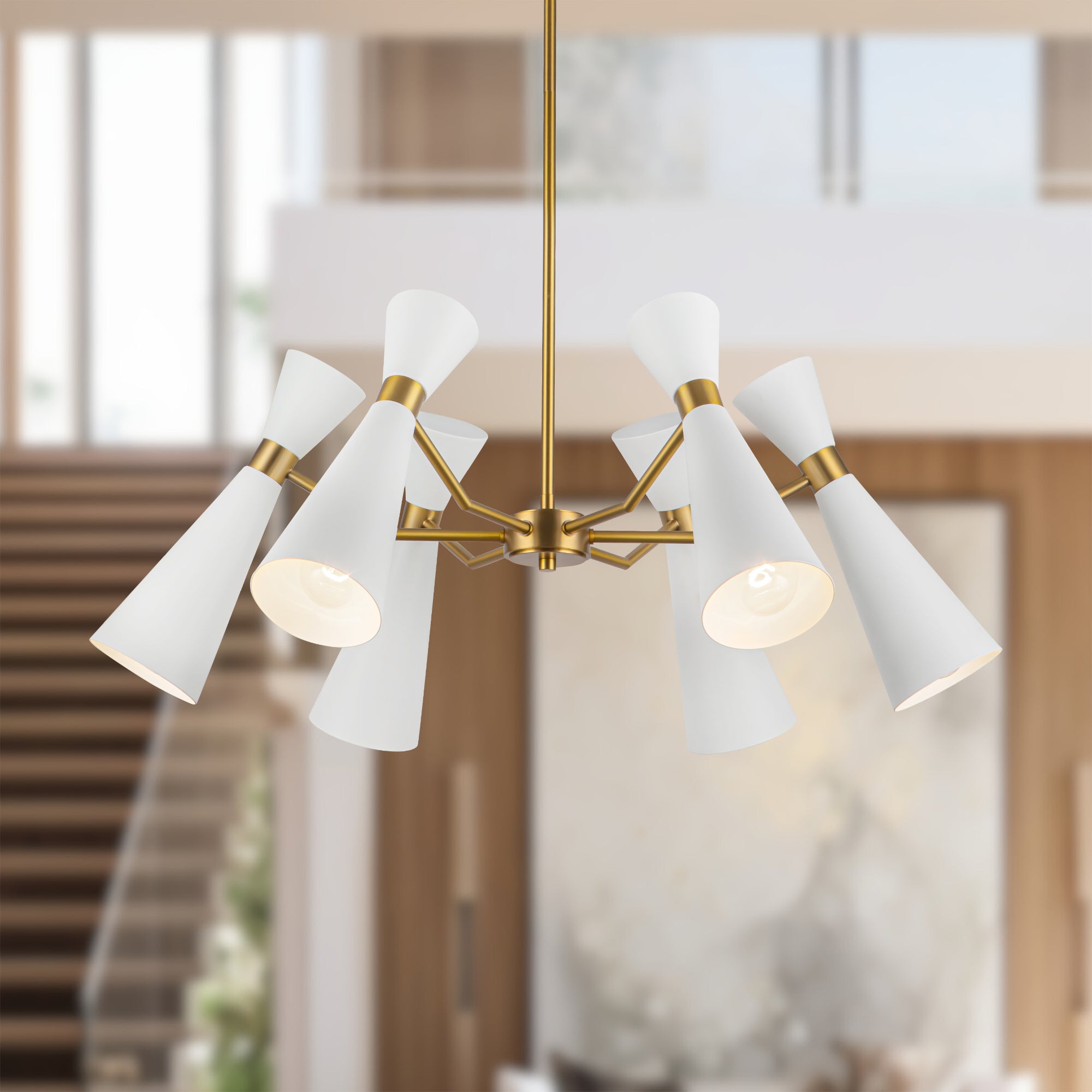 Bellora Metal Shade Chandelier - Wisteria