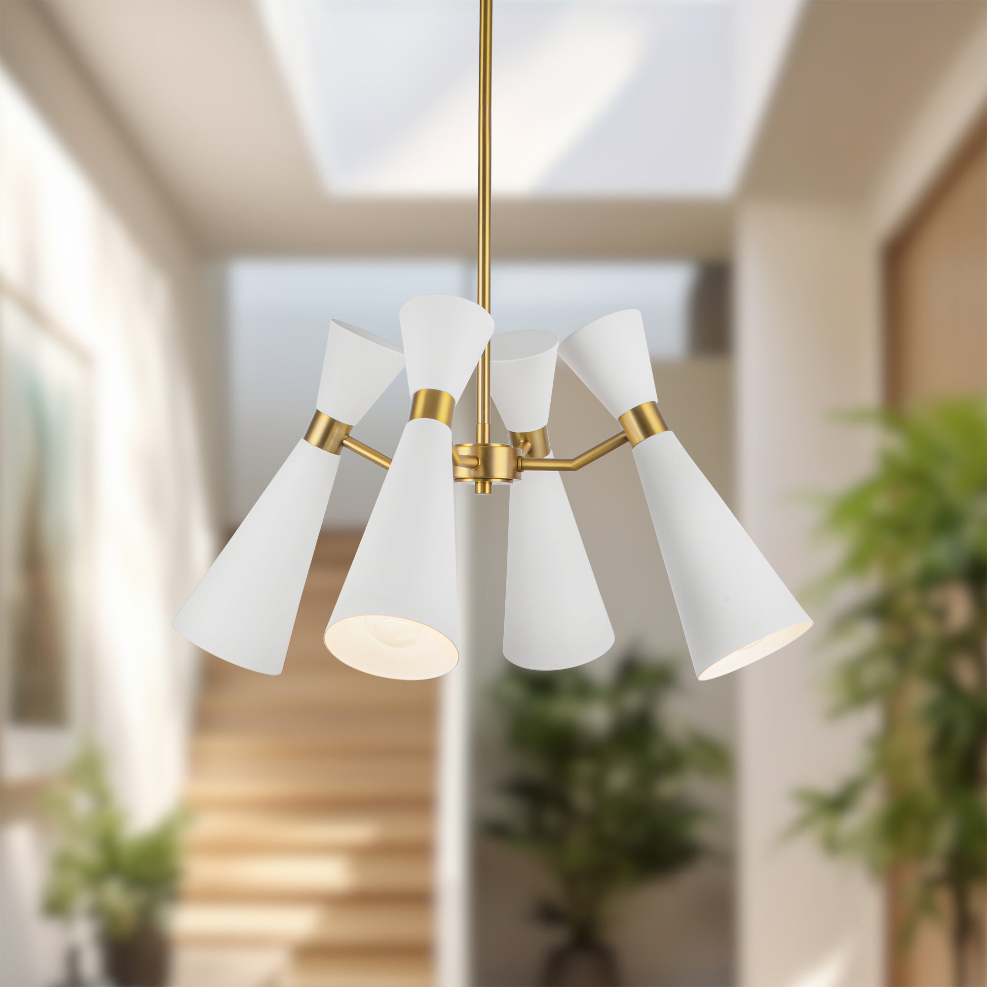 Bellora Metal Shade Chandelier - Wisteria