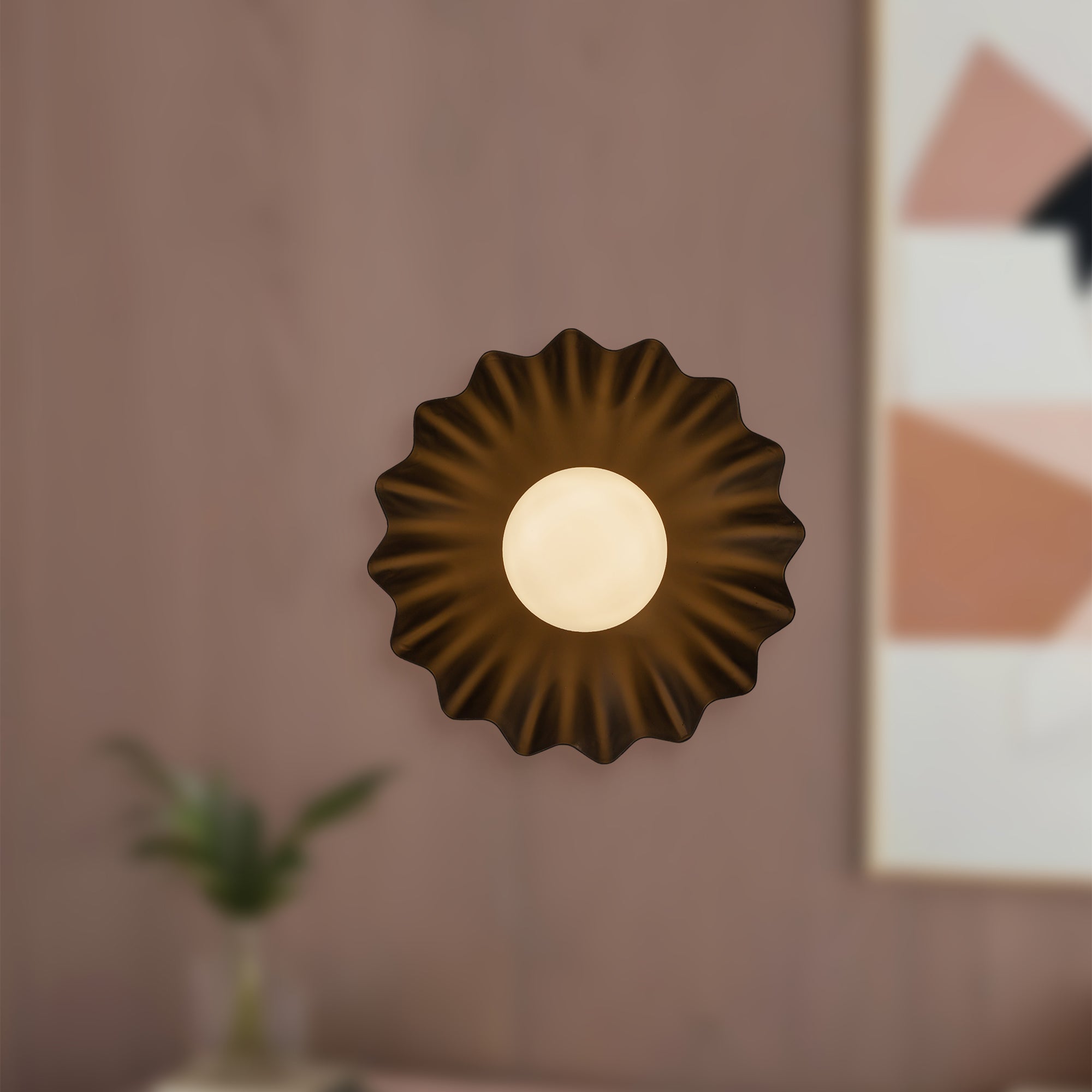 Veloria Metal Shade Sconce - Wisteria