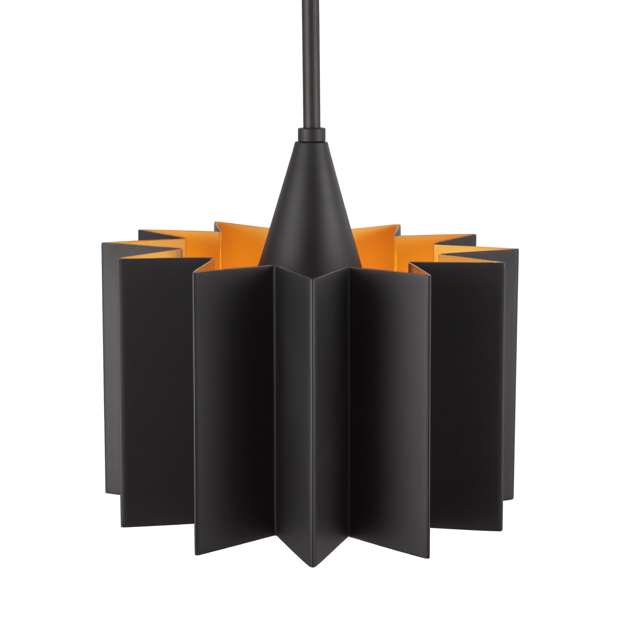 Rive Sculpted Metal Pendant - Wisteria
