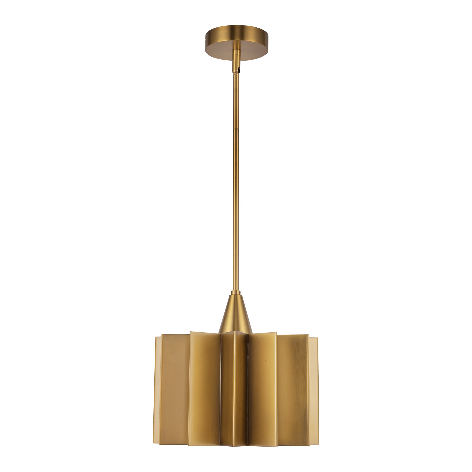 Rive Sculpted Metal Pendant - Wisteria