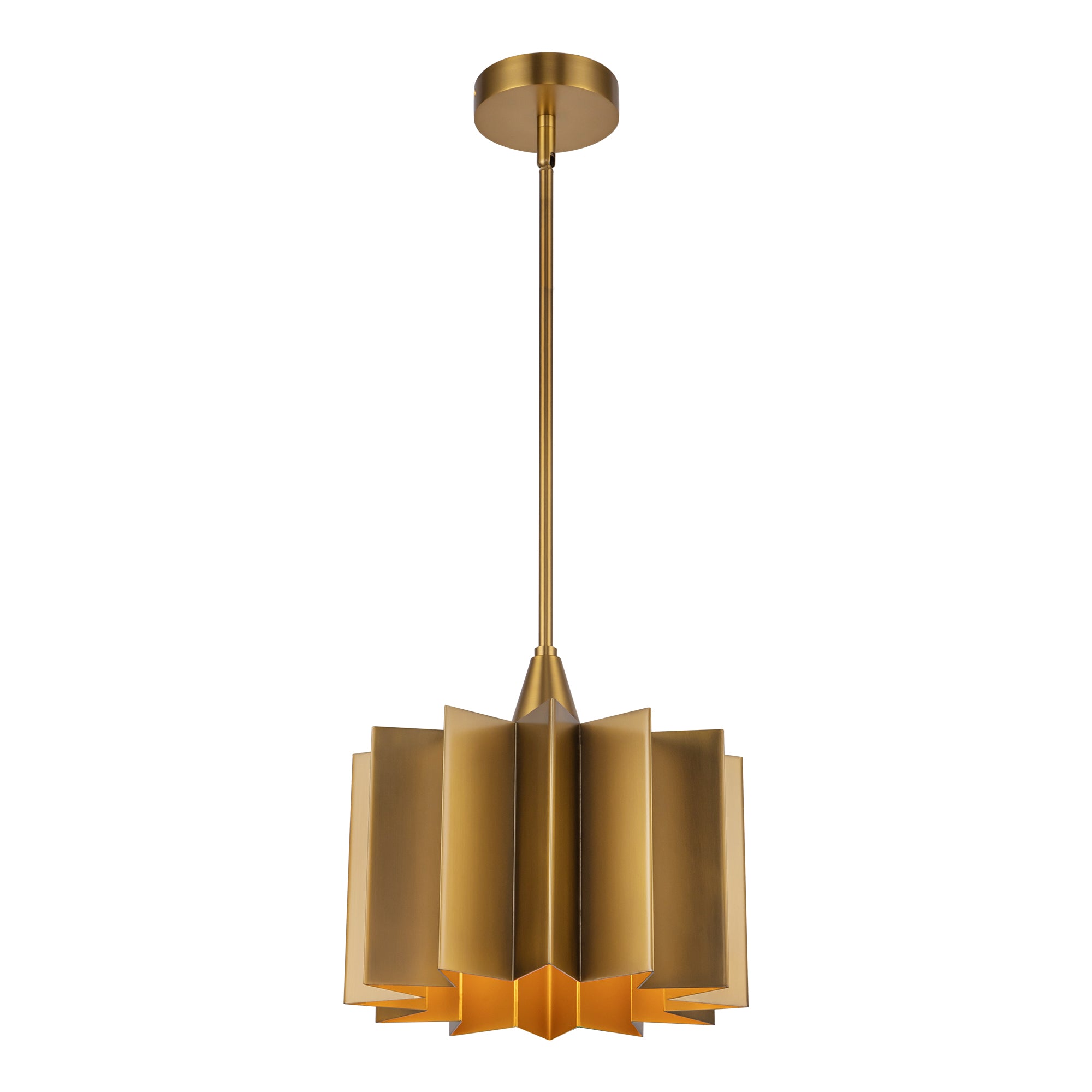 Rive Sculpted Metal Pendant - Wisteria