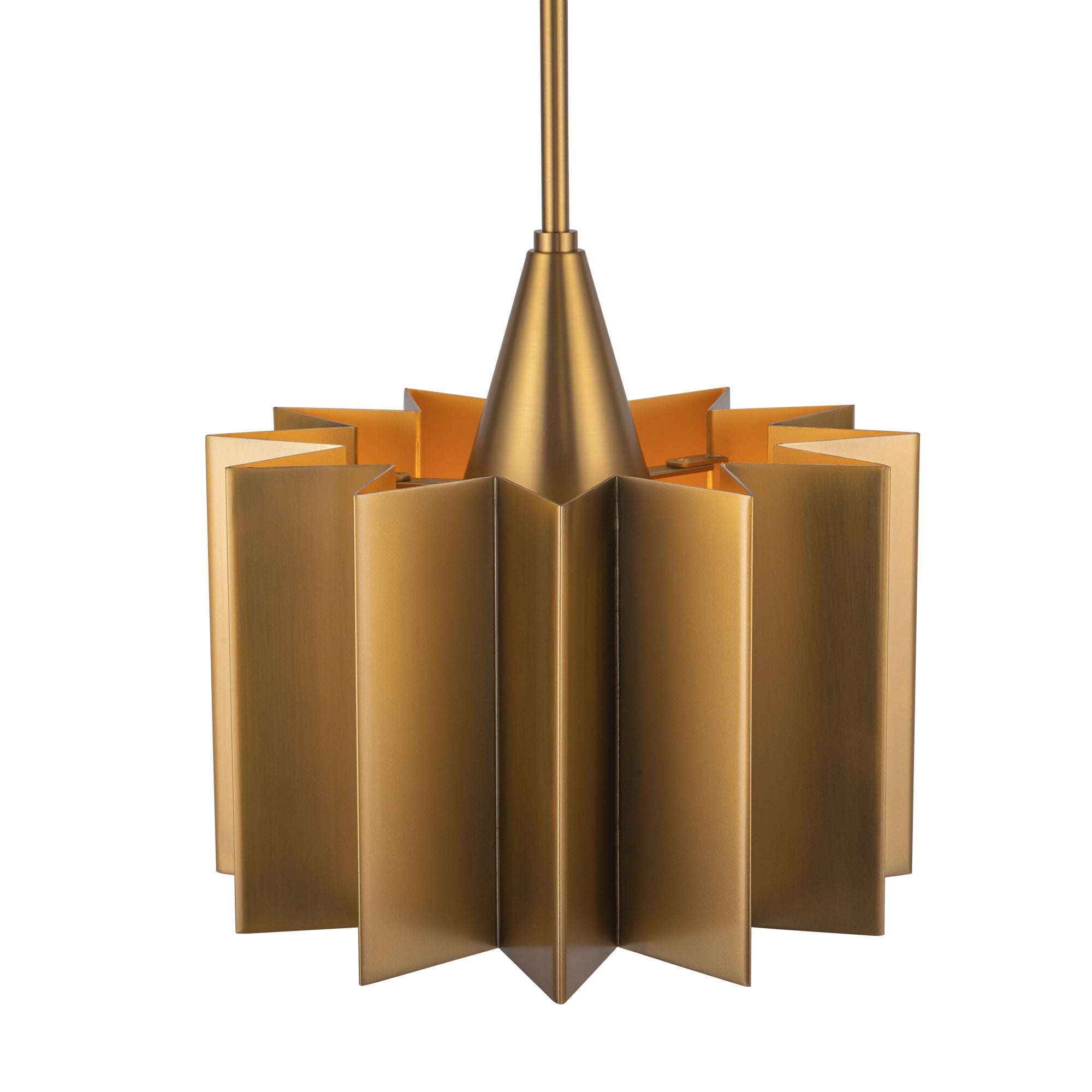 Rive Sculpted Metal Pendant - Wisteria