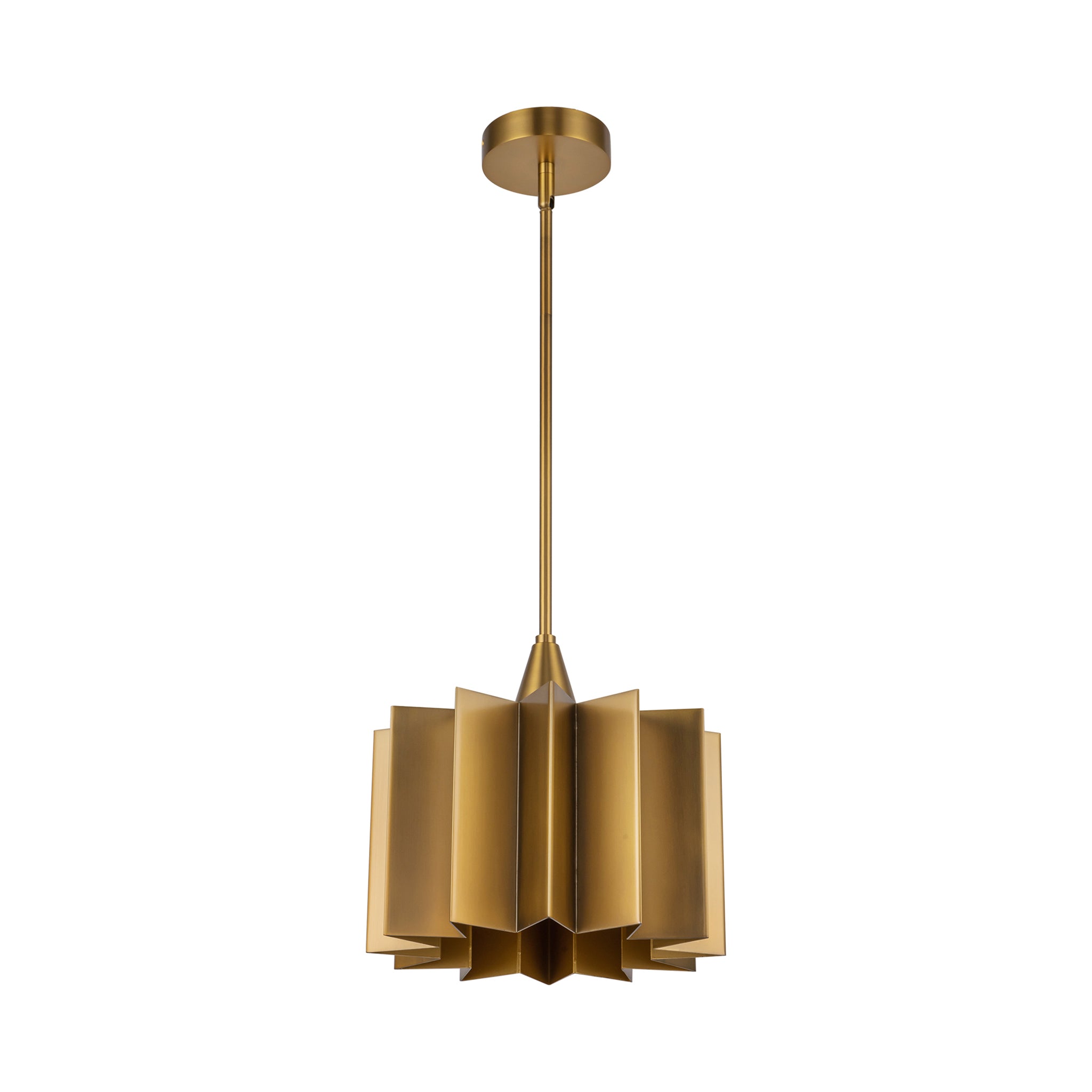 Rive Sculpted Metal Pendant - Wisteria