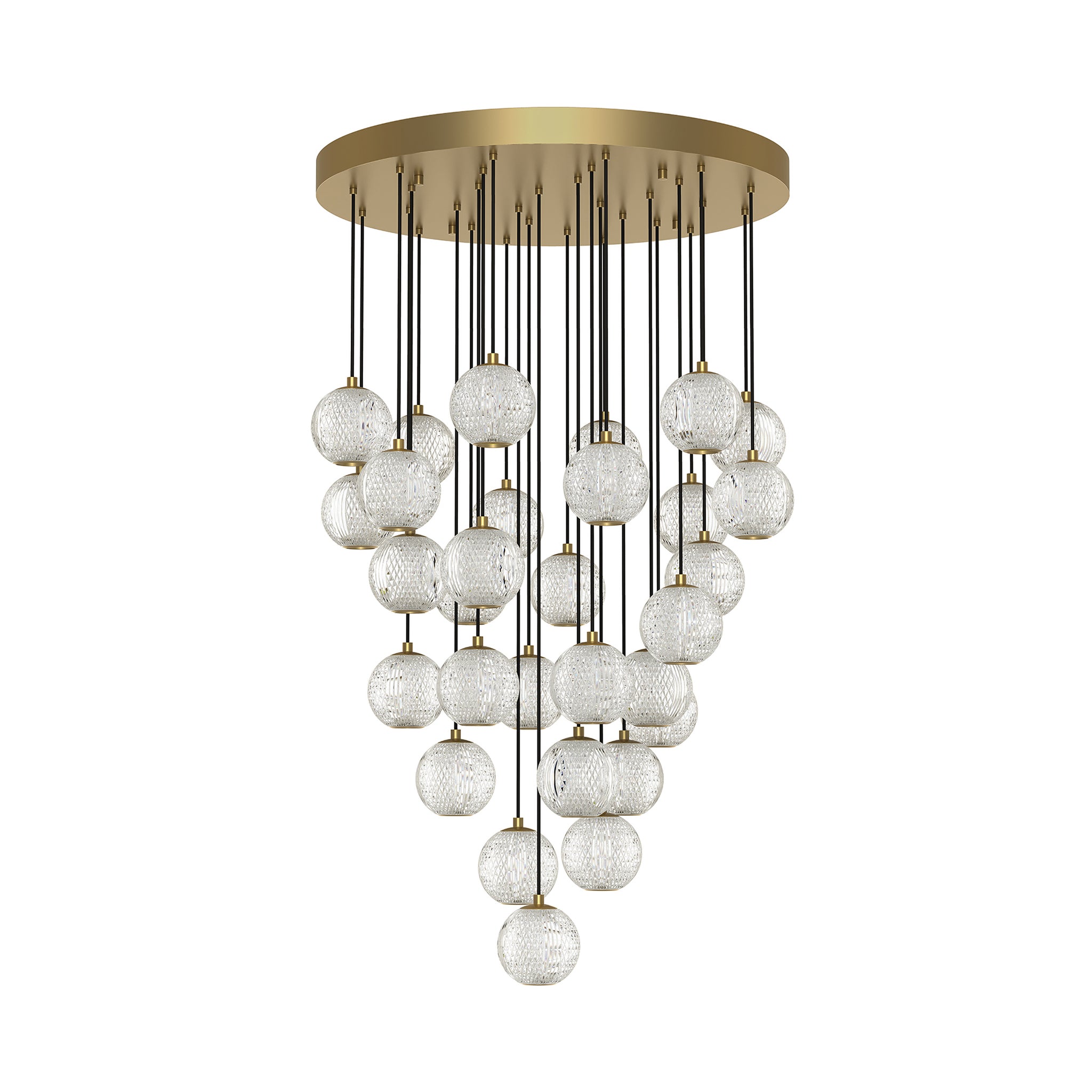 Ardenne Crystal Globe Pendant - Wisteria