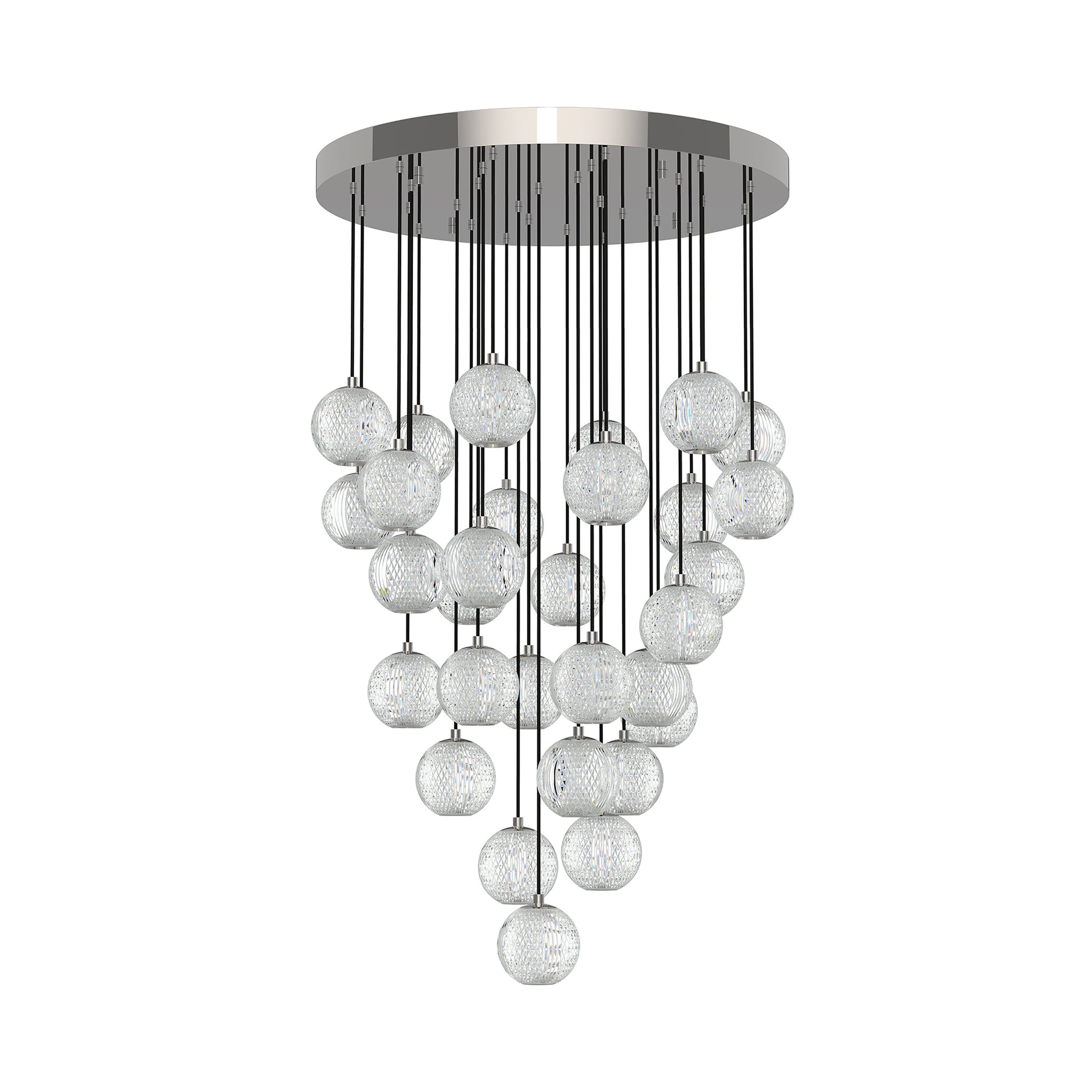 Ardenne Crystal Globe Pendant - Wisteria