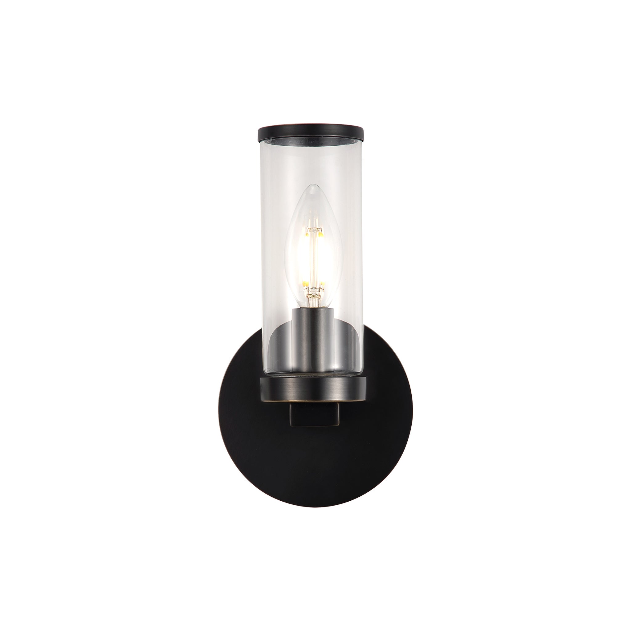 Valoren Glass Cylinder Sconce - Wisteria