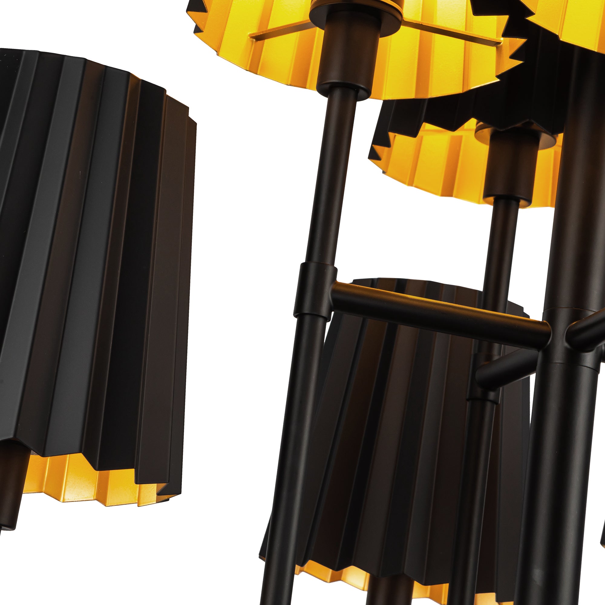 Rive Pleated Metal Chandelier - Wisteria