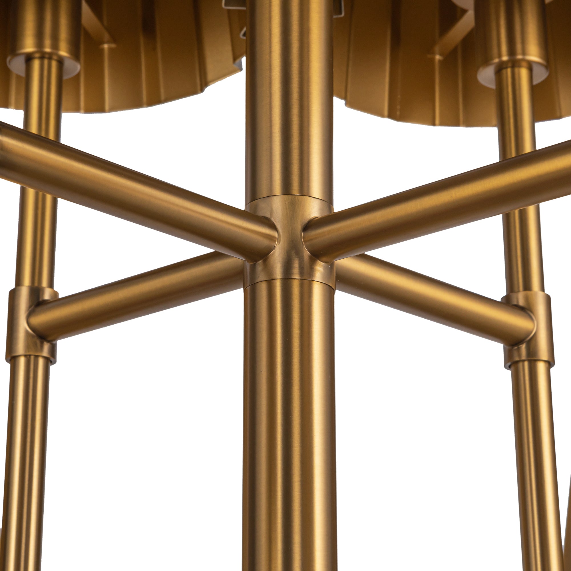 Rive Pleated Metal Chandelier - Wisteria