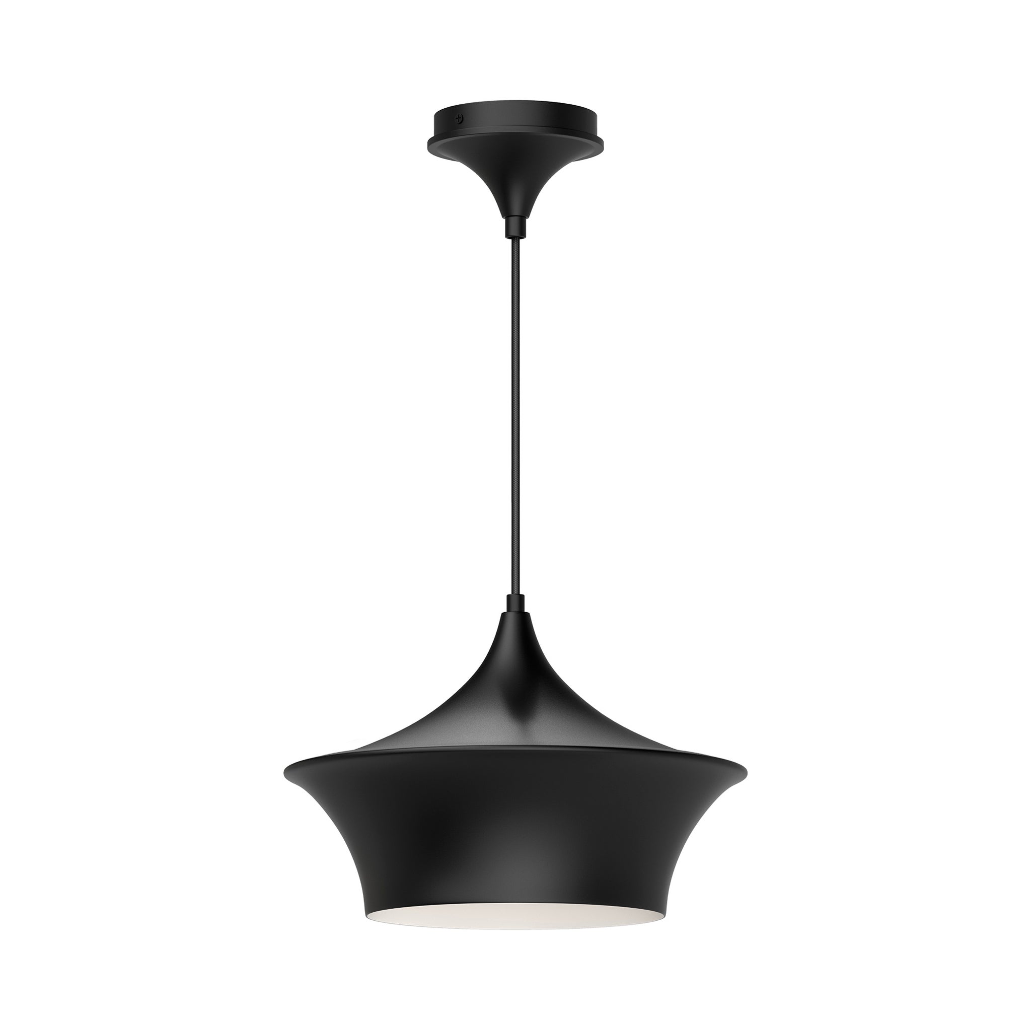 Kaelis Curved Metal Pendant - Wisteria