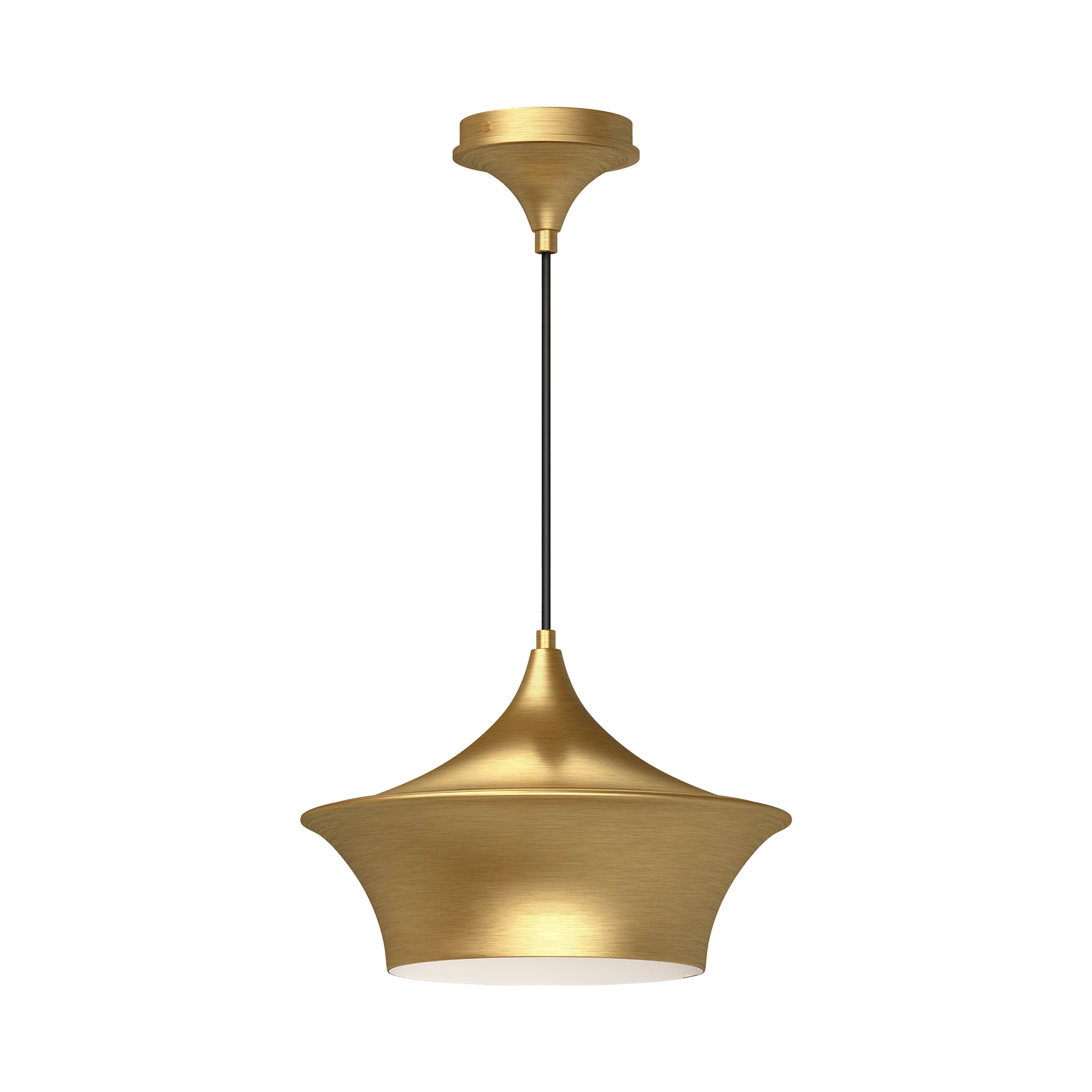 Kaelis Curved Metal Pendant - Wisteria