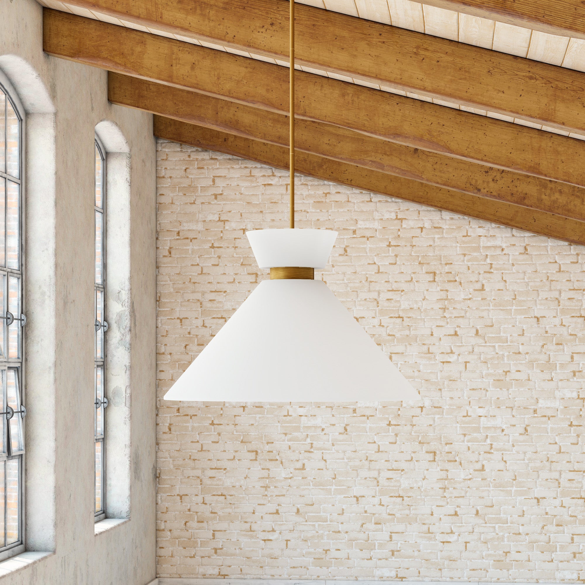 Orvello Tapered Glass Pendant - Wisteria