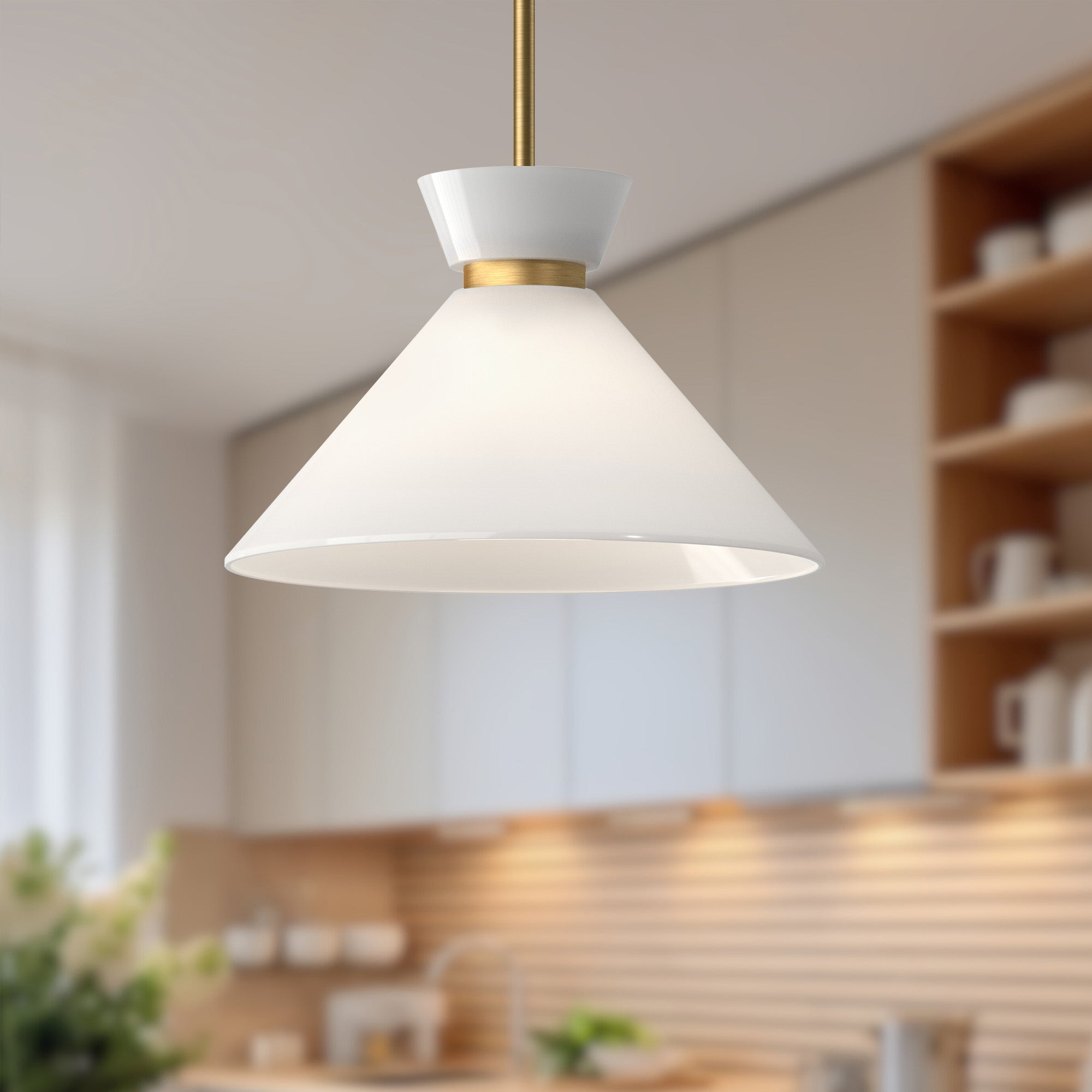 Orvello Tapered Glass Pendant - Wisteria