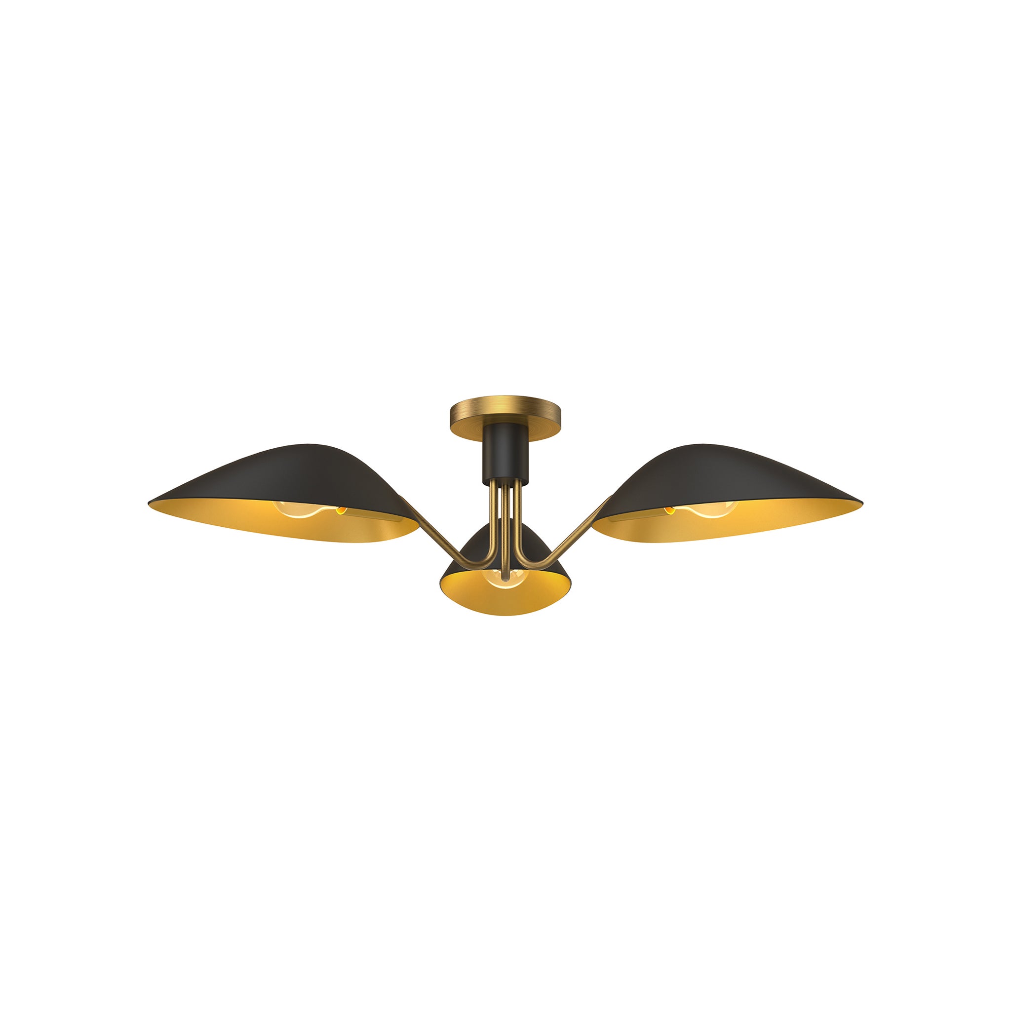 Briarcliffe Sculpted Metal Semi Flush - Wisteria