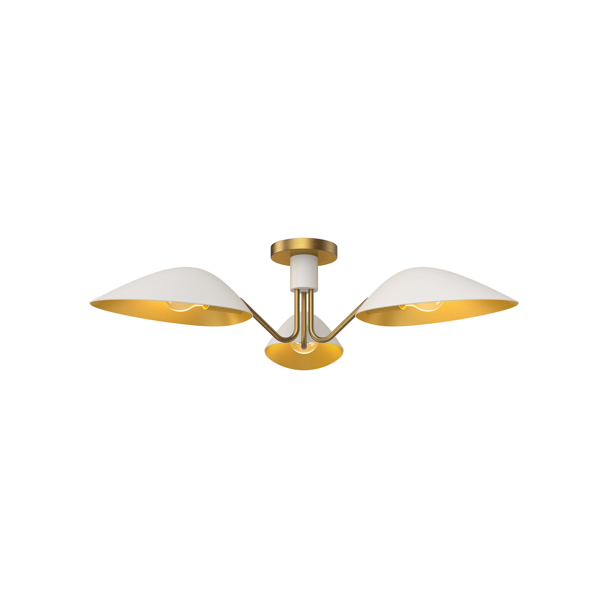 Briarcliffe Sculpted Metal Semi Flush - Wisteria