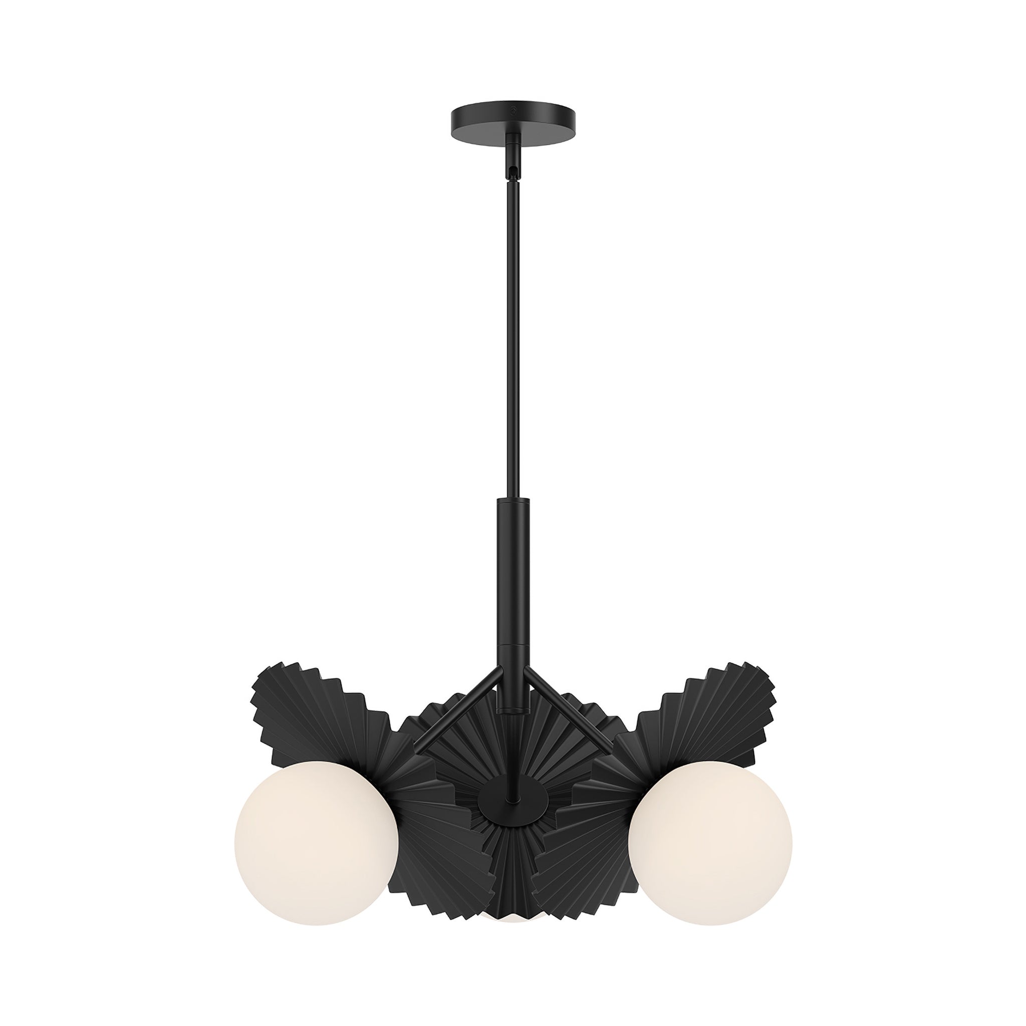 Averon Pleated Metal Chandelier - Wisteria