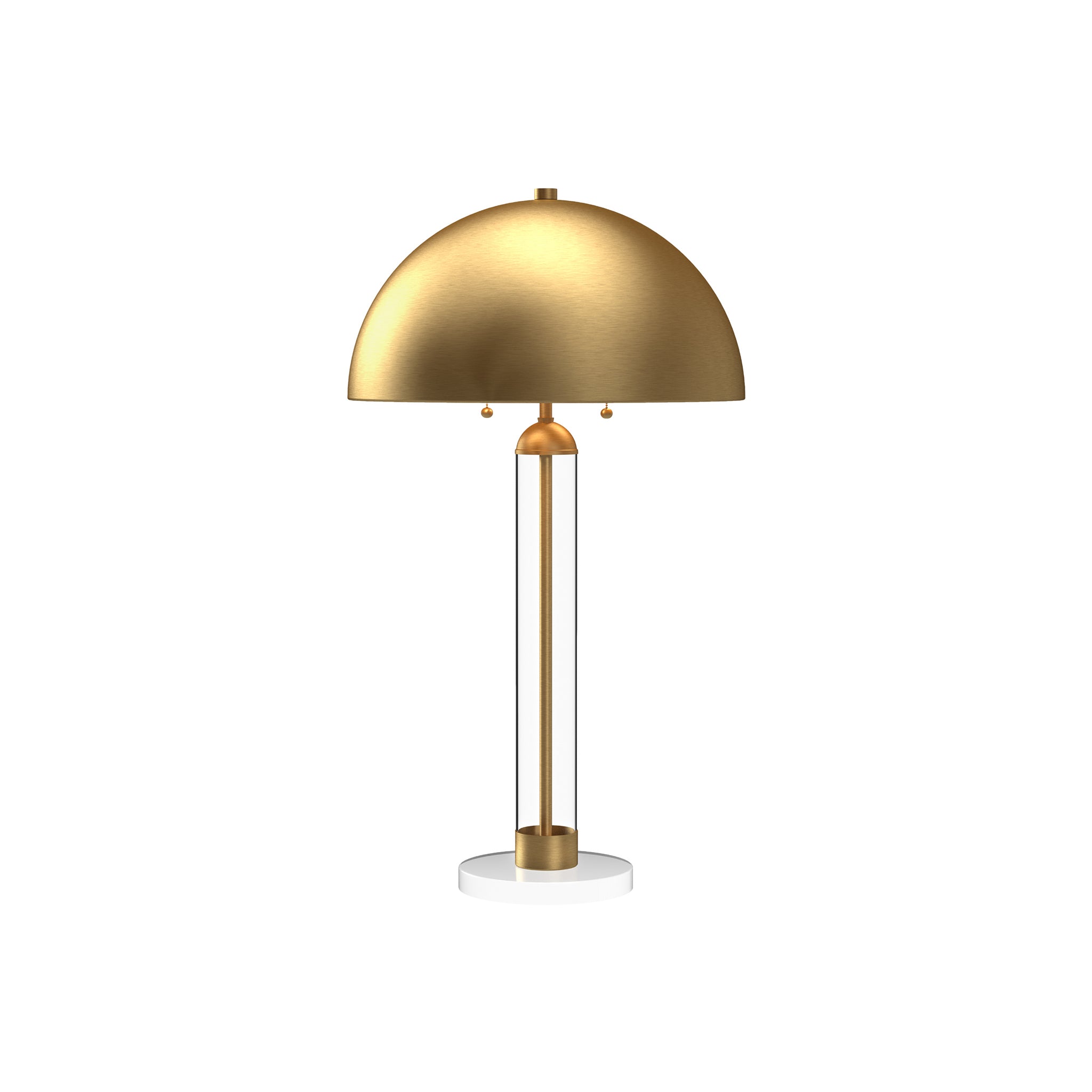Norvane Natural Brass Glass Lamp - Wisteria
