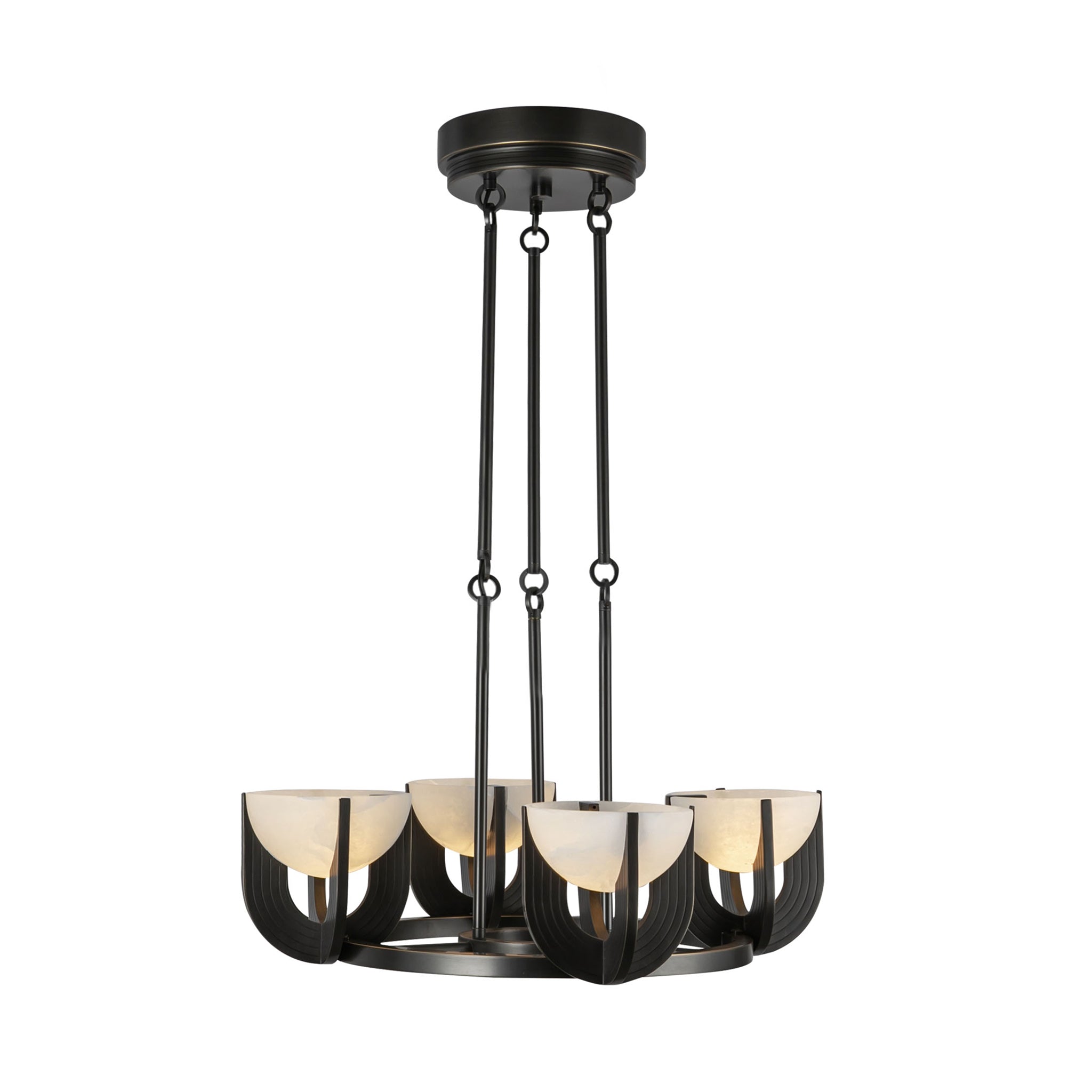 Elowend Alabaster Arc Chandelier - Wisteria