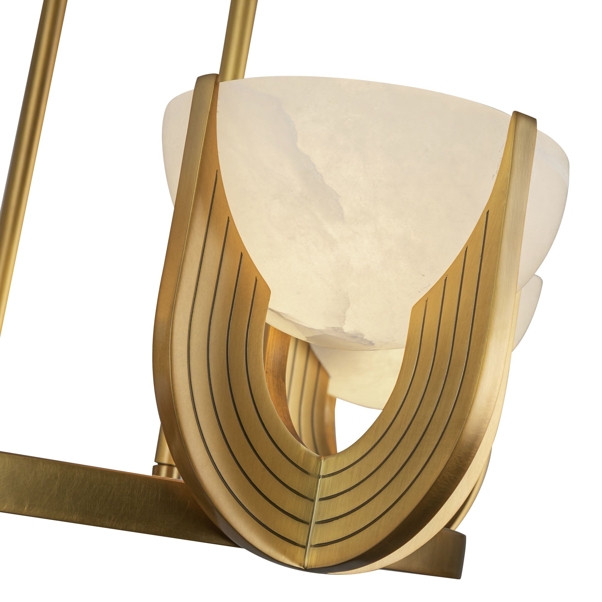 Elowend Alabaster Arc Chandelier - Wisteria