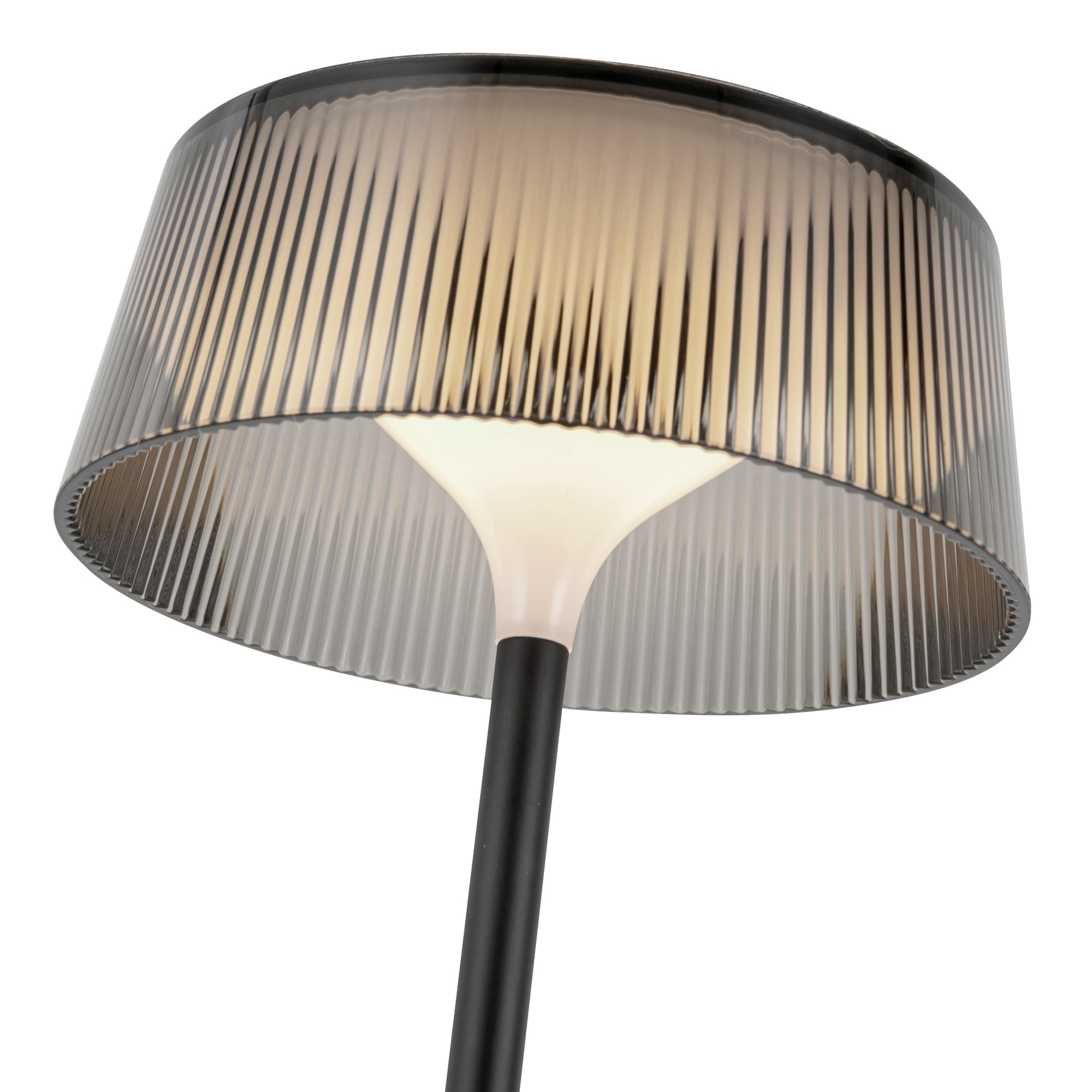 Zyphora Ribbed Glass Lamp - Wisteria