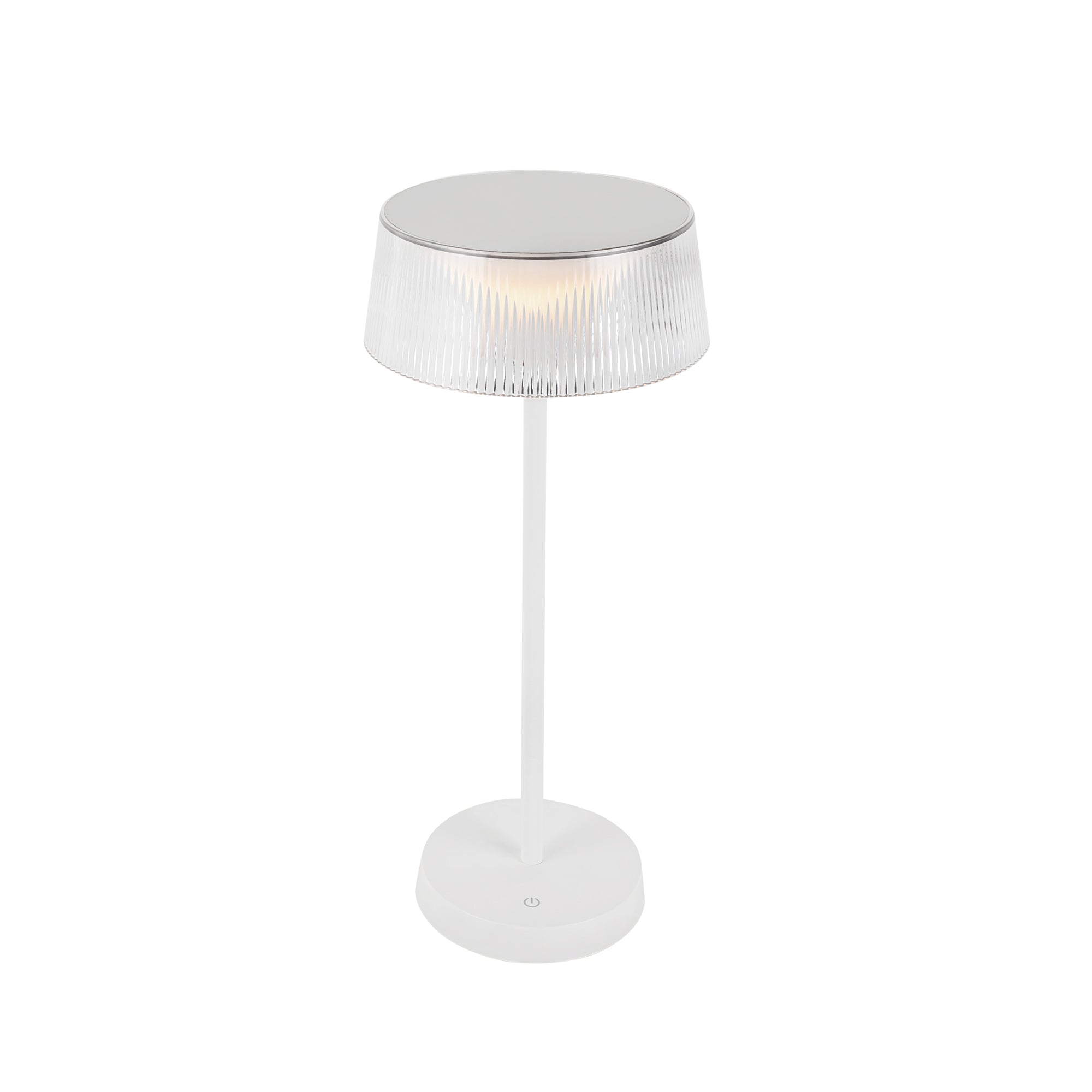 Zyphora Ribbed Glass Lamp - Wisteria
