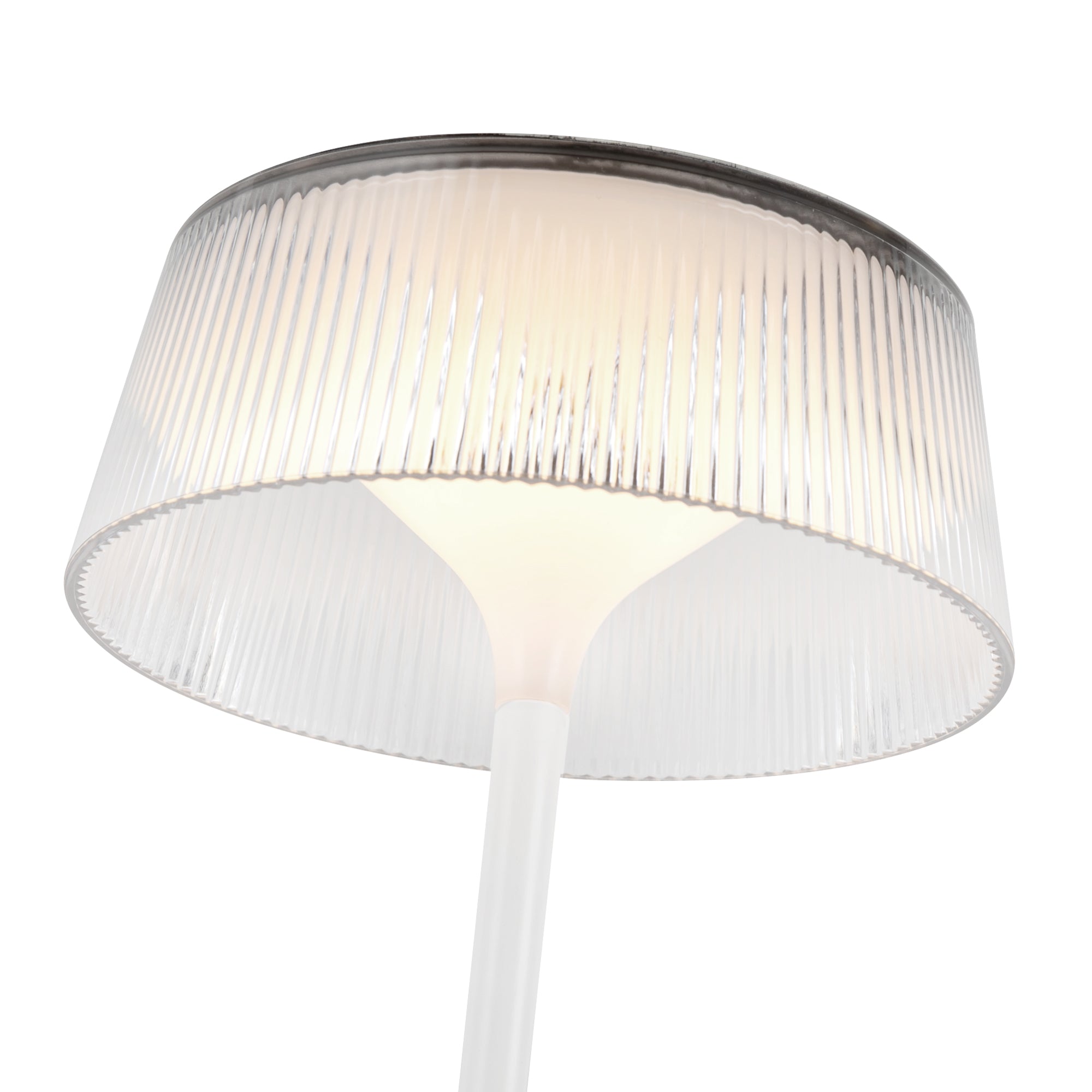 Zyphora Ribbed Glass Lamp - Wisteria