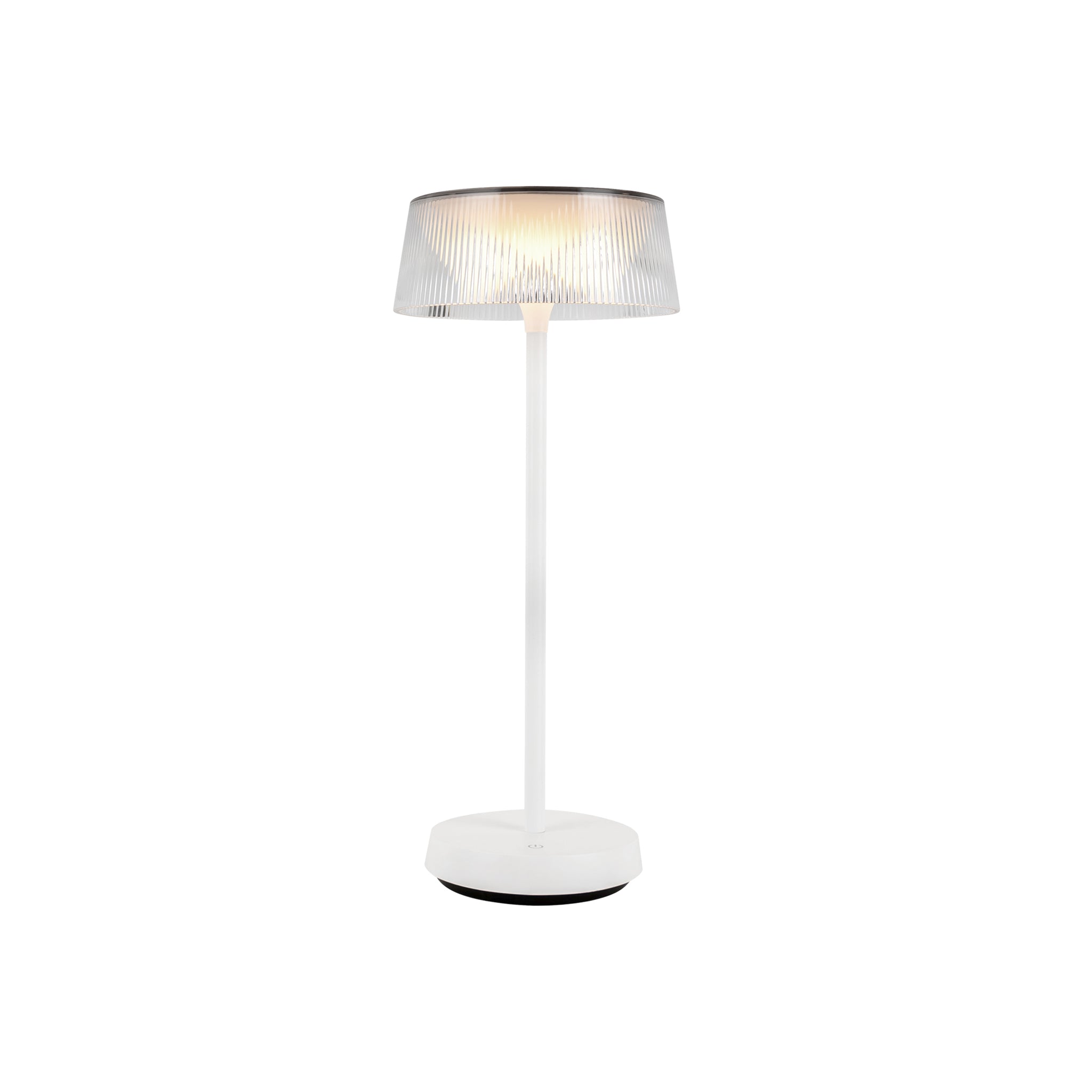 Zyphora Ribbed Glass Lamp - Wisteria
