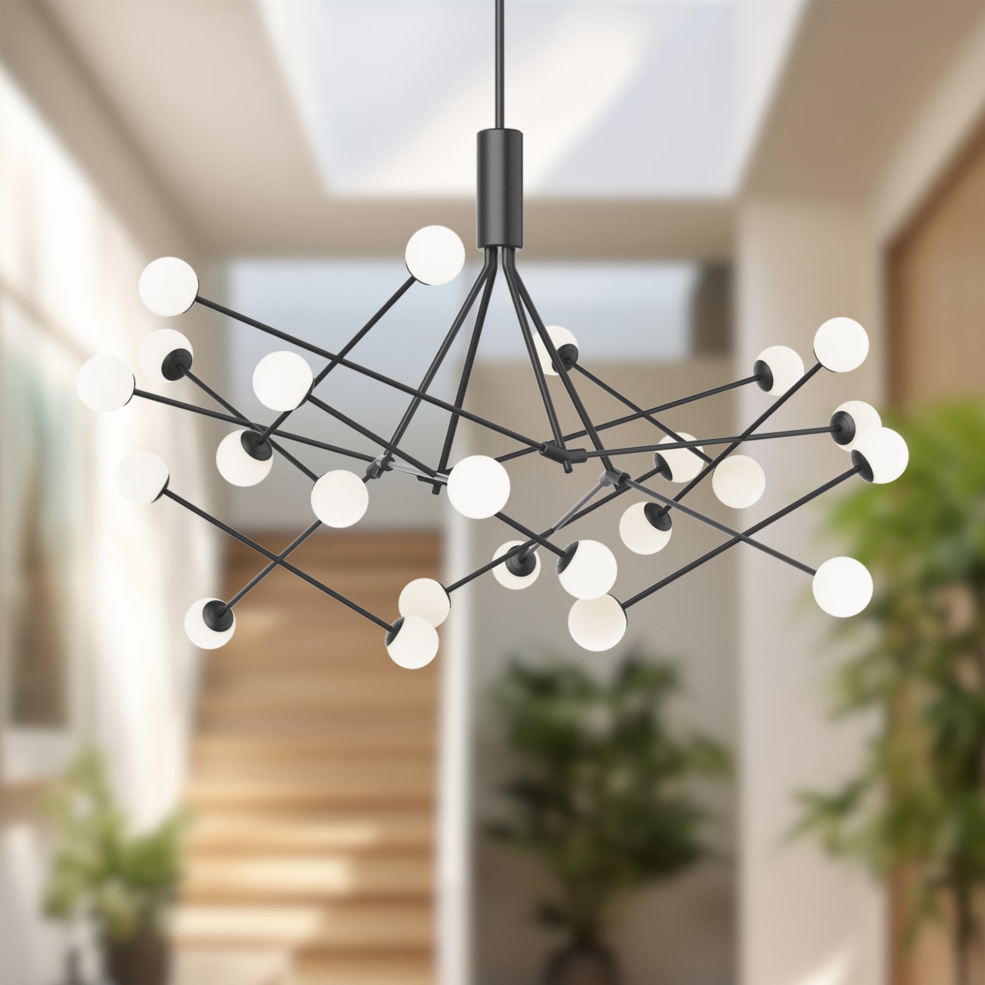 Valkorin Globe LED Chandelier - Wisteria