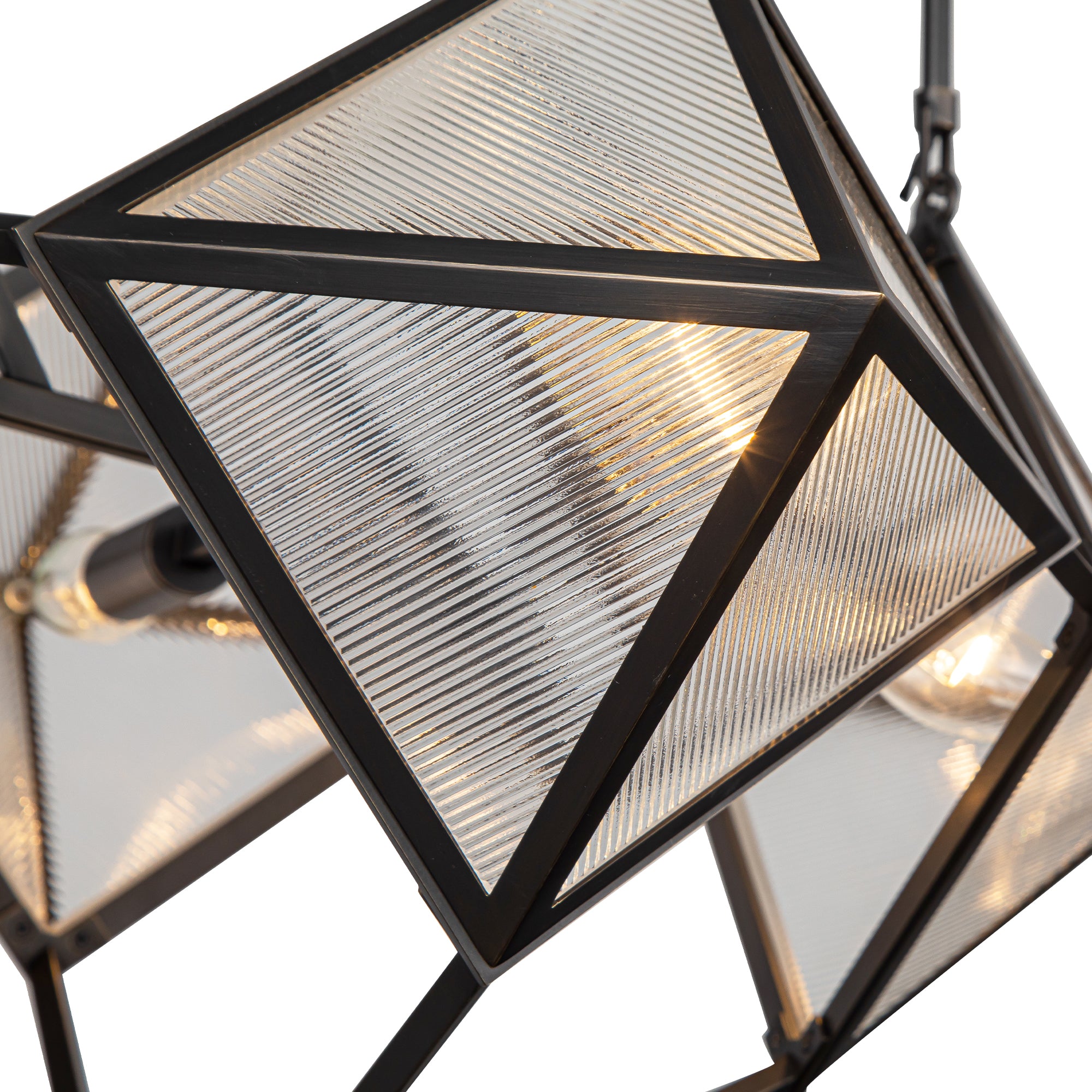 Caspira Tesseris Glass Chandelier - Wisteria