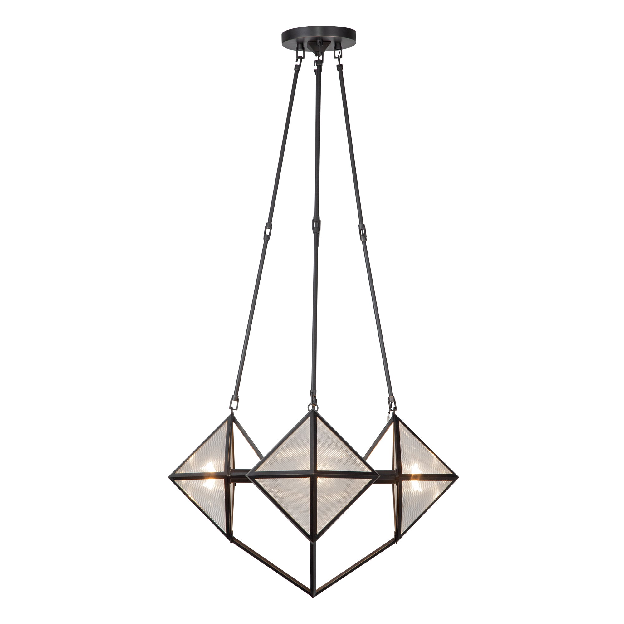 Caspira Tesseris Glass Chandelier - Wisteria