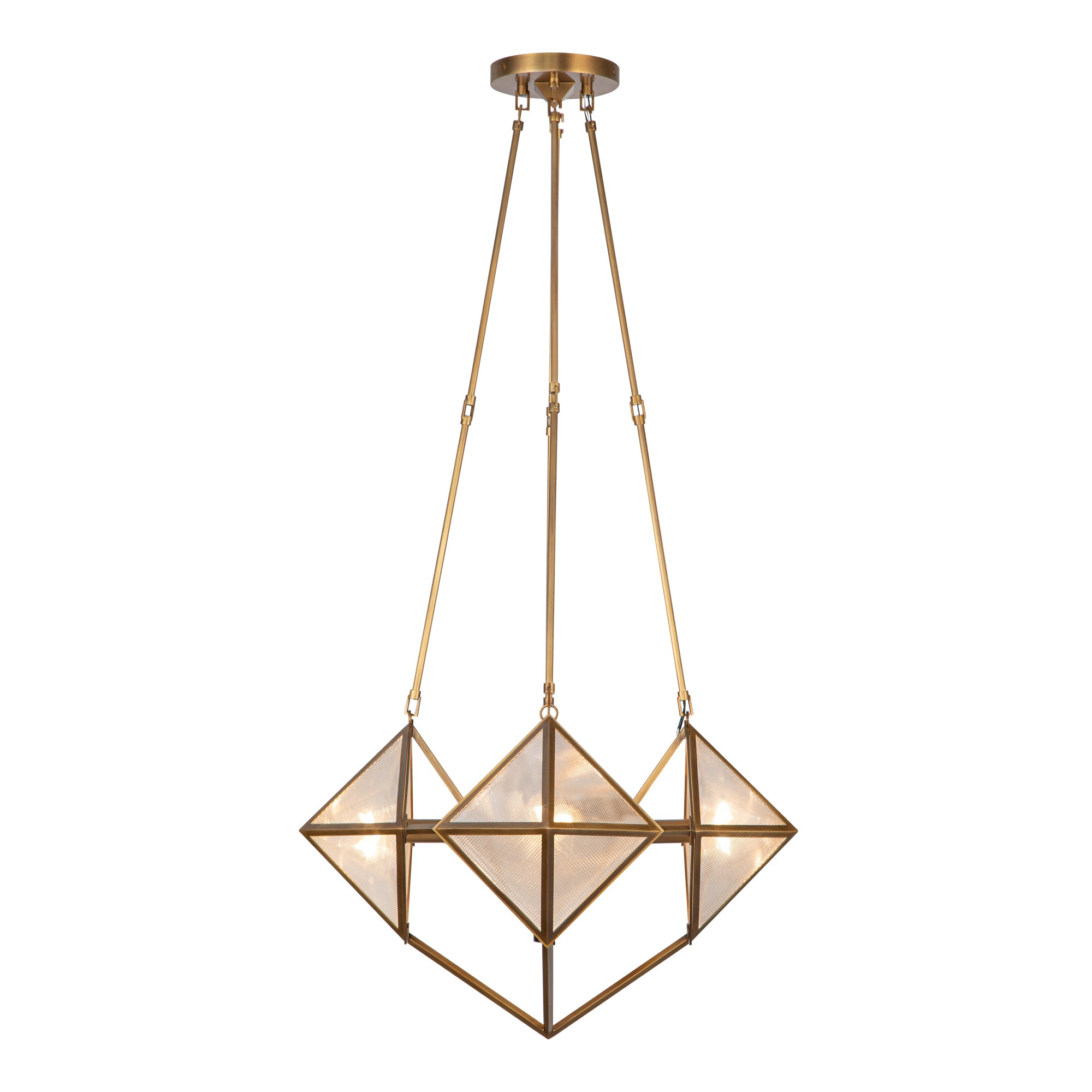 Caspira Tesseris Glass Chandelier - Wisteria