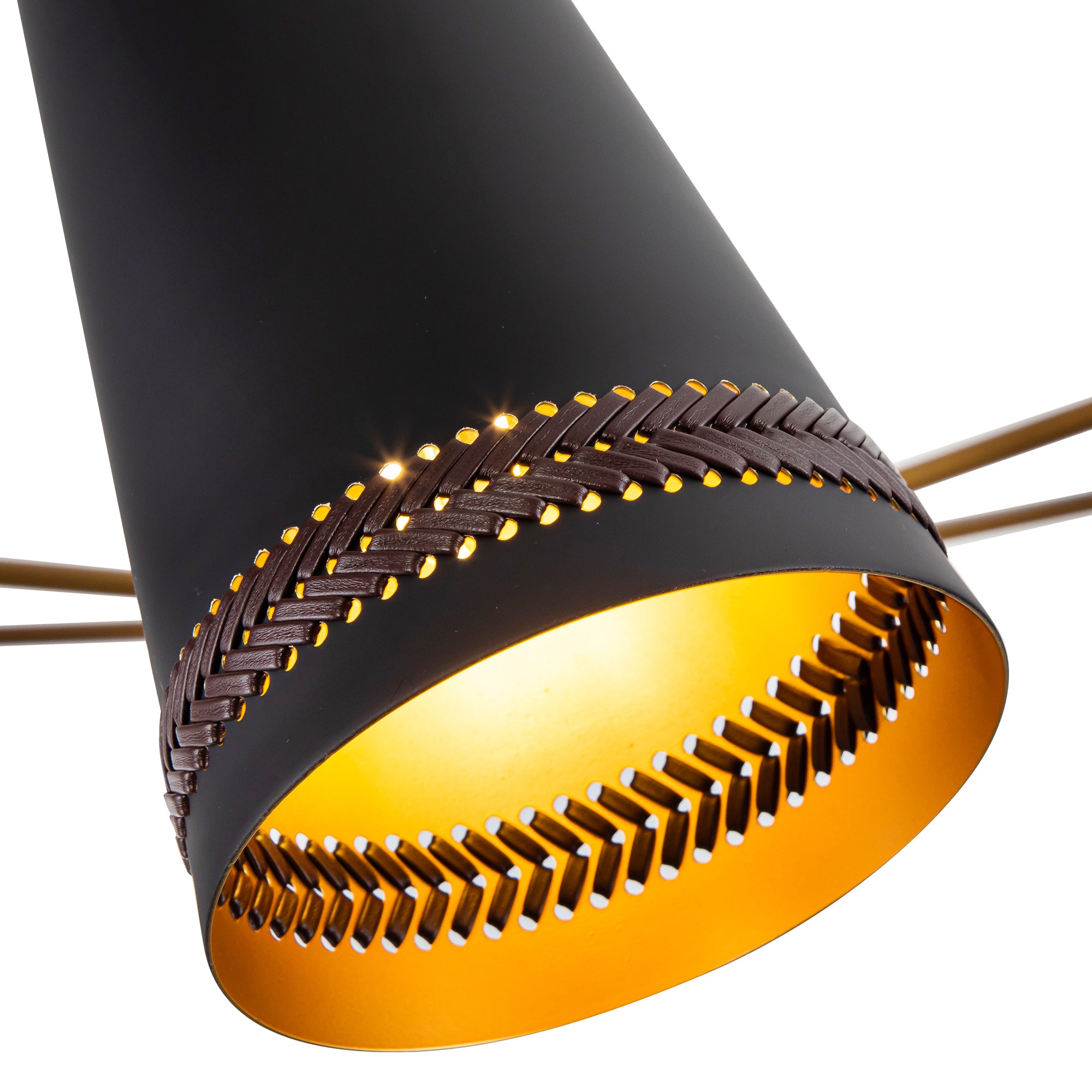 Marcelli Torino Leather Chandelier - Wisteria