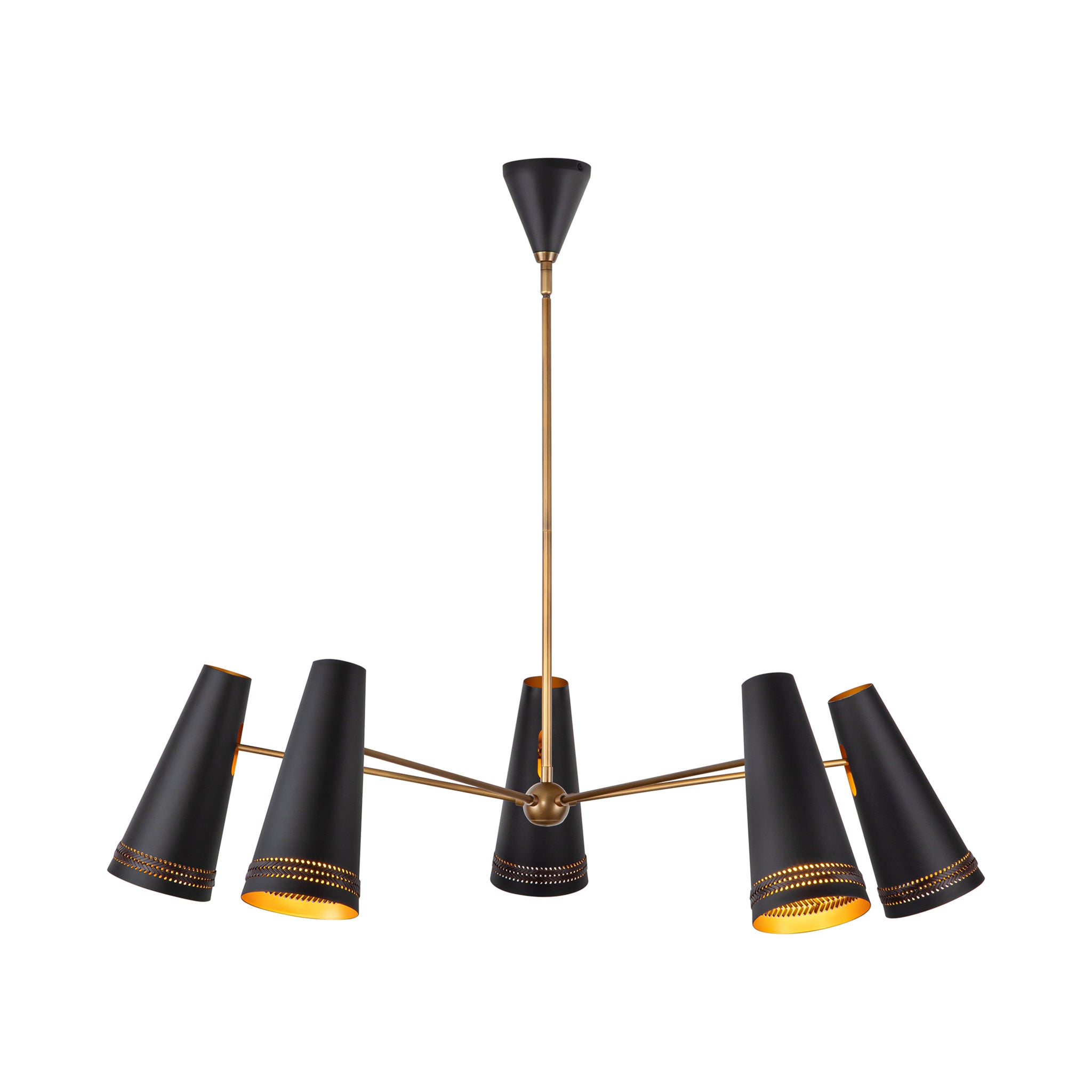 Marcelli Torino Leather Chandelier - Wisteria