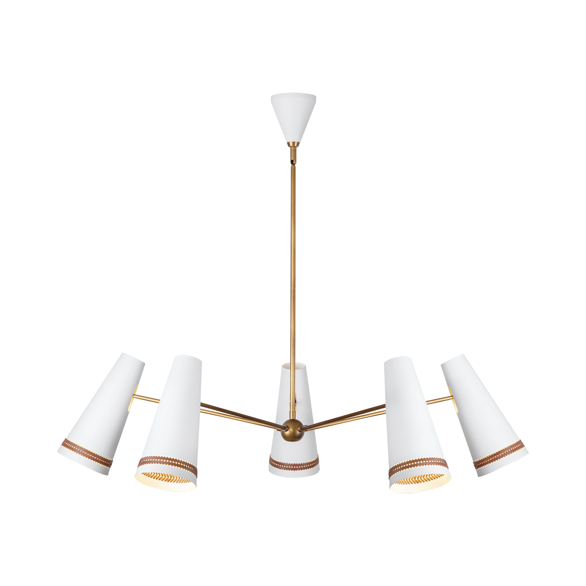 Marcelli Torino Leather Chandelier - Wisteria