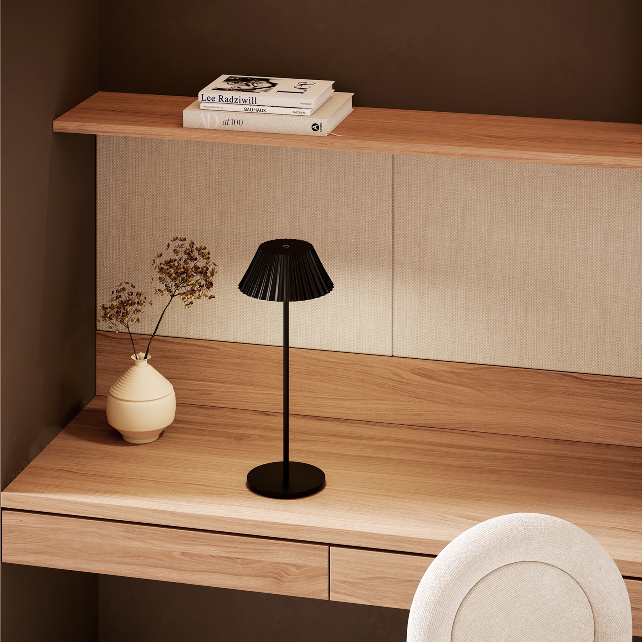 Zeraphine Pleated LED Lamp - Wisteria