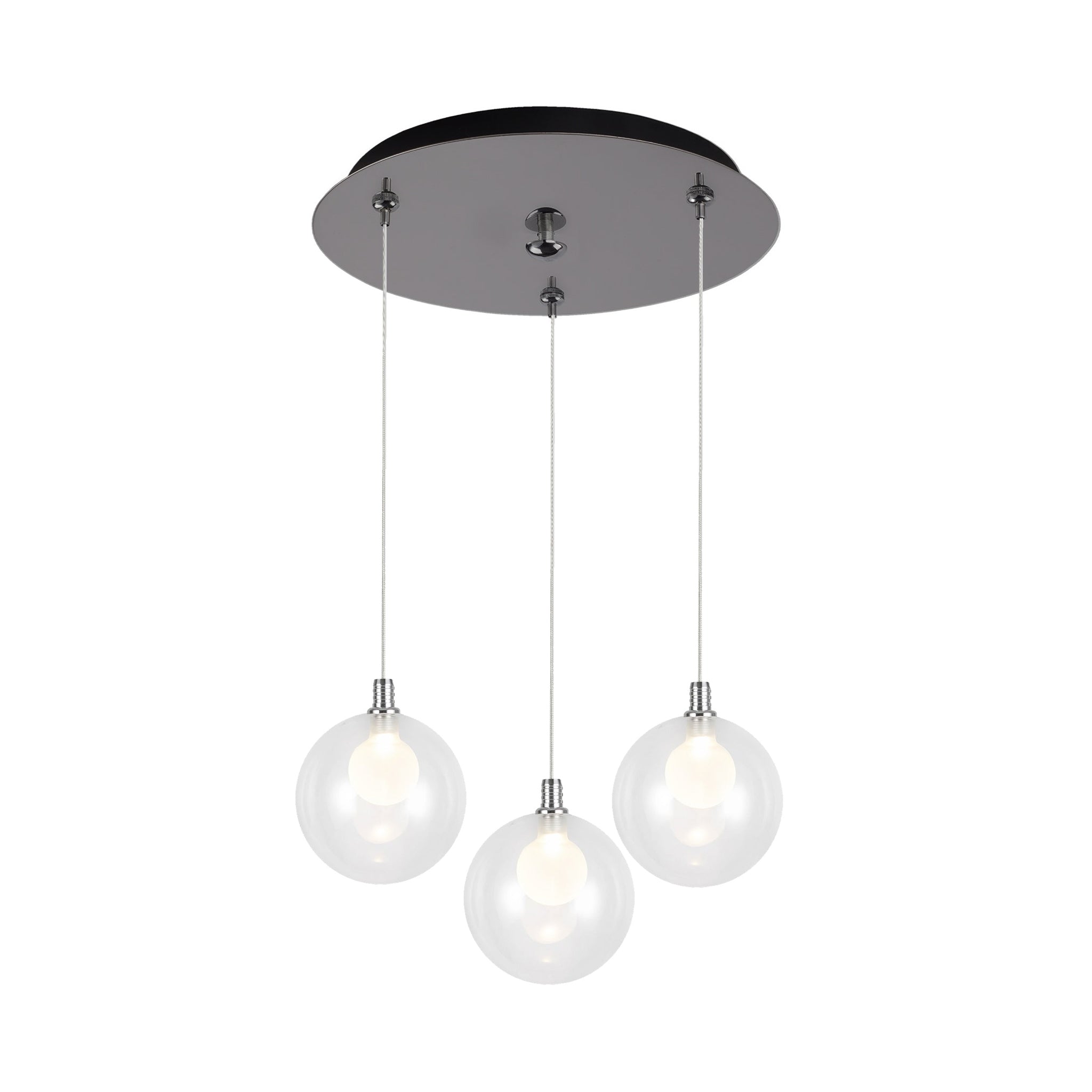 Tancredi Ravello Glass Pendant - Wisteria