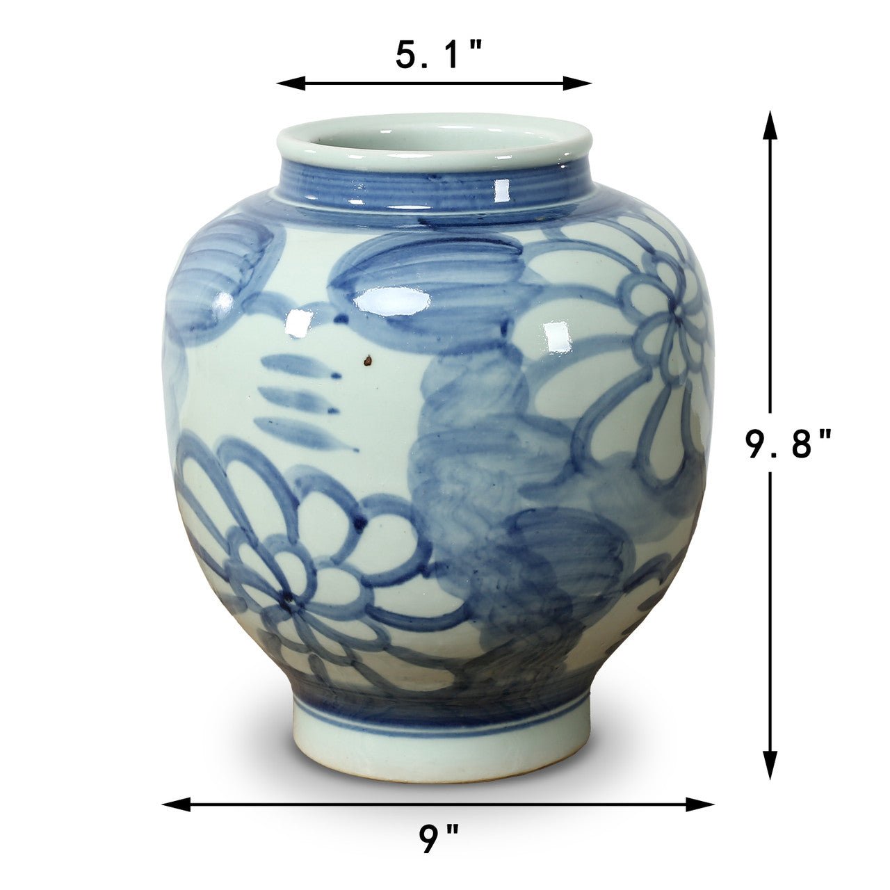 Xinyi Hand Painted Vase - Wisteria
