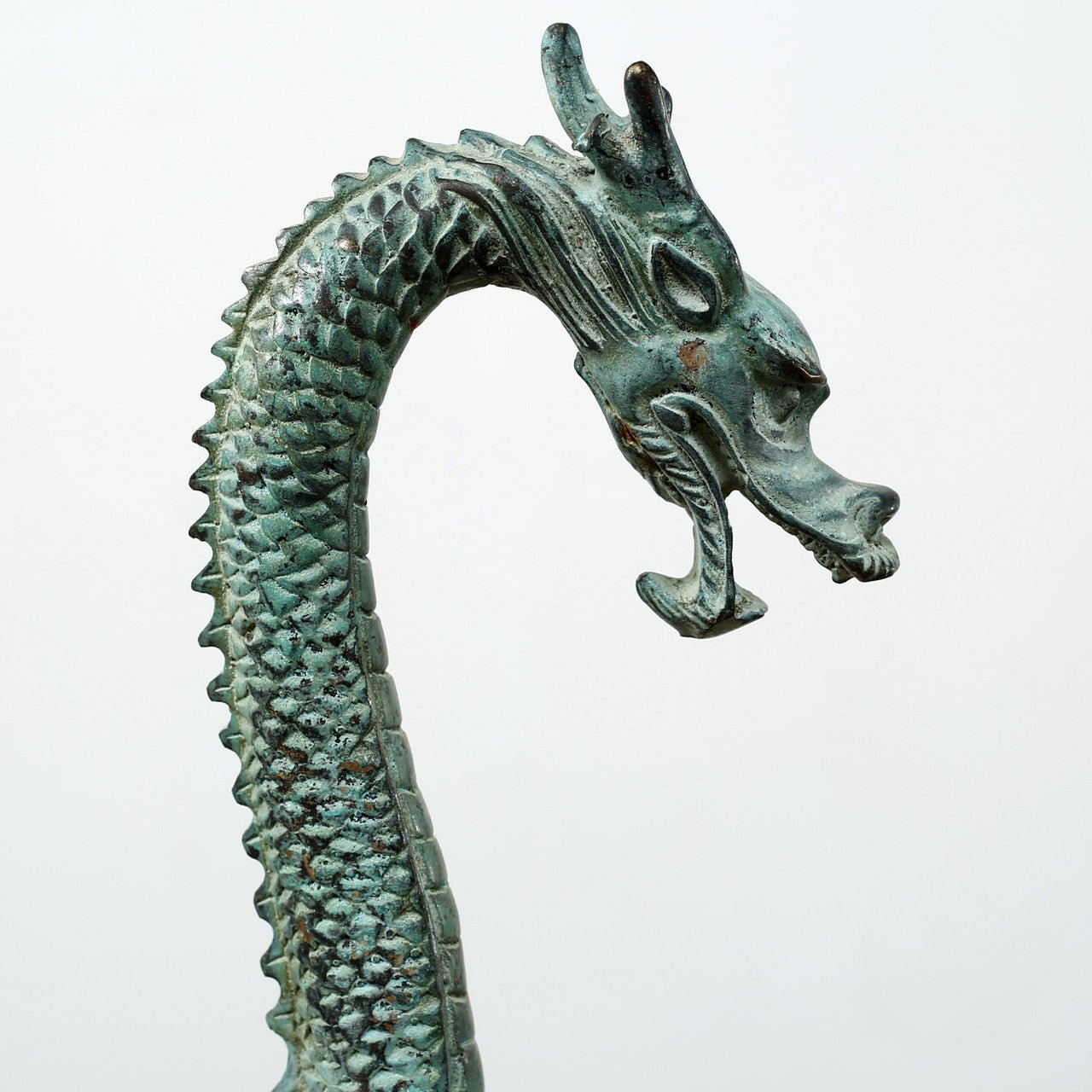 Zhenlo Bronze Dragon Sculpture - Wisteria