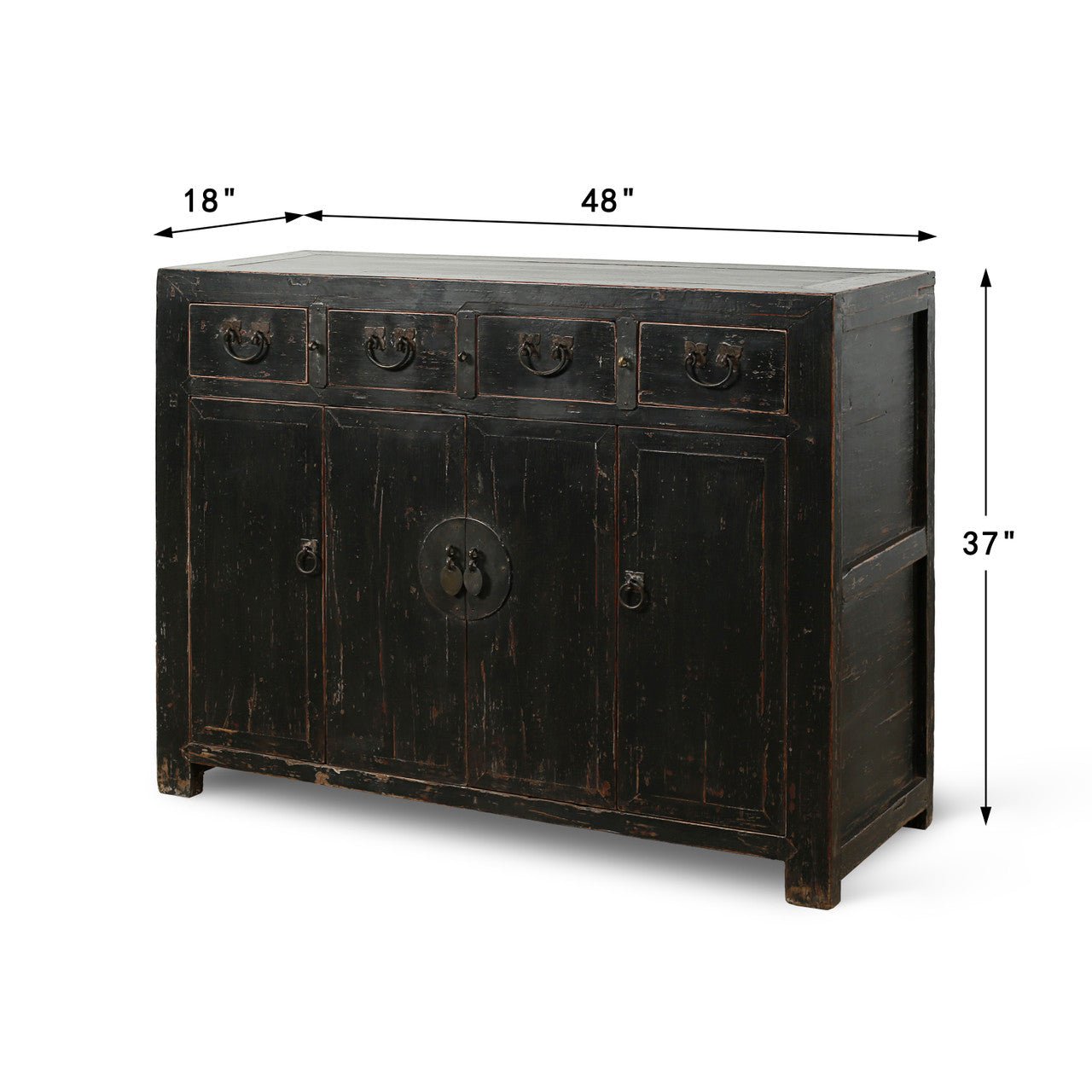 Wang Black Lacquer Sideboard - Wisteria