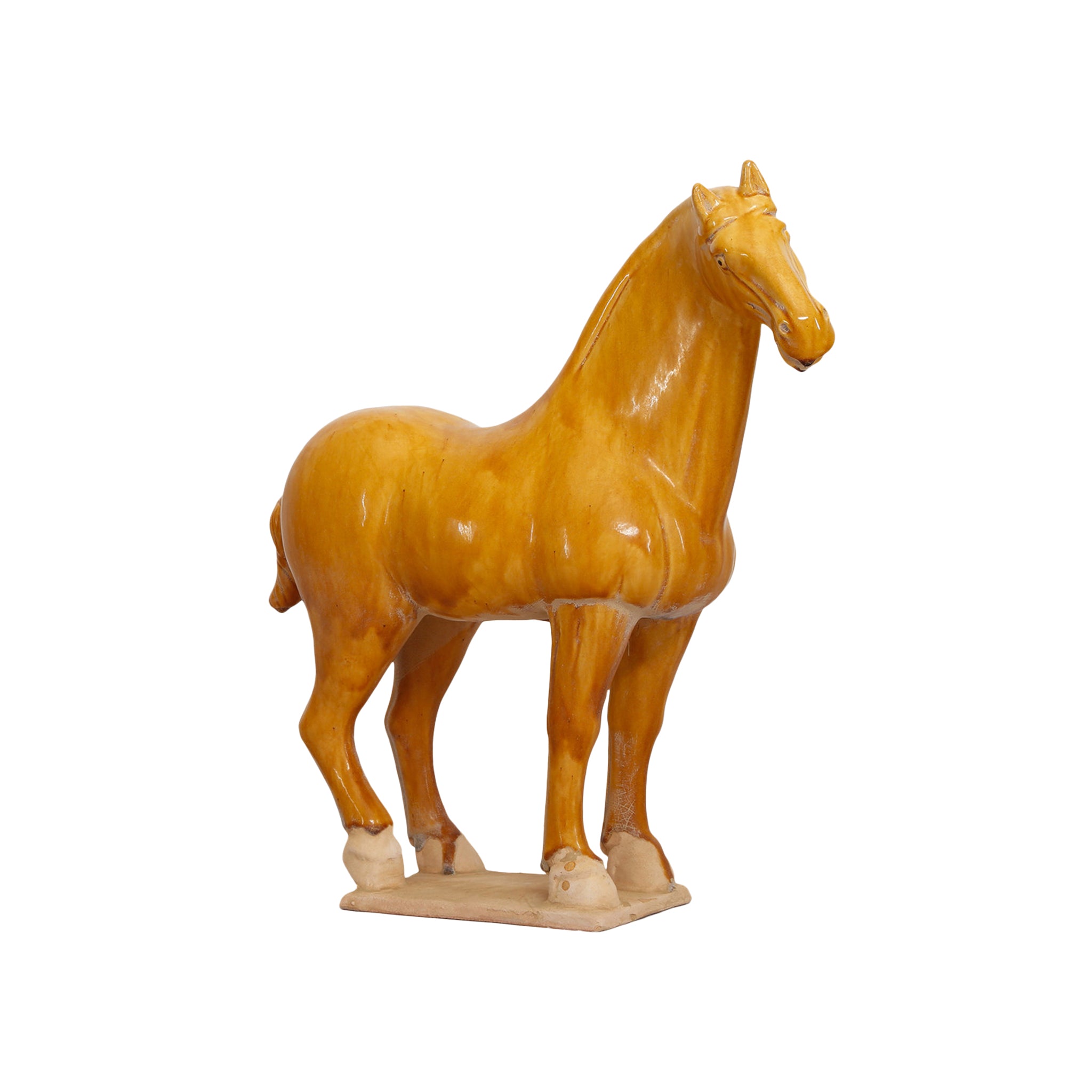 Dao - Li Ceramic Stallion Sculpture - Wisteria