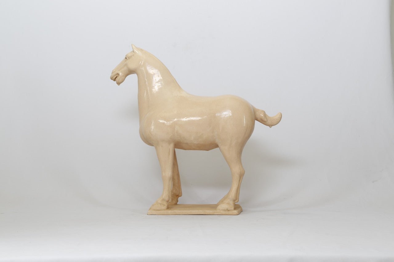 Shan - Li Ceramic Horse Sculpture - Wisteria