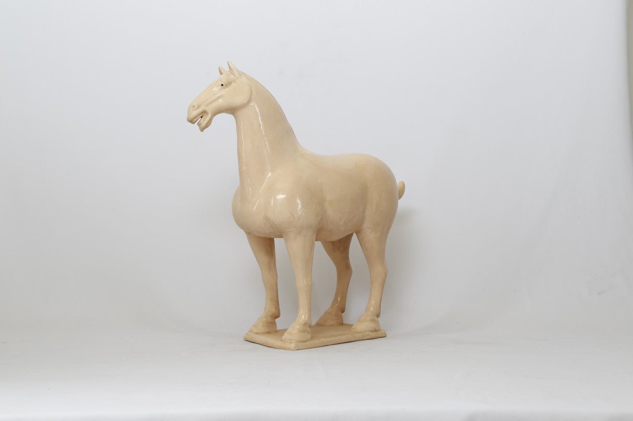 Shan - Li Ceramic Horse Sculpture - Wisteria