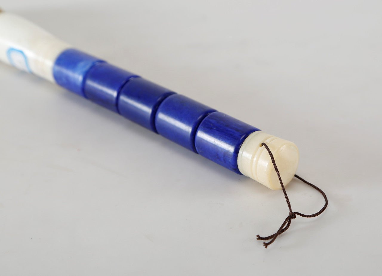 Qinghai Jade Calligraphy Brush - Wisteria