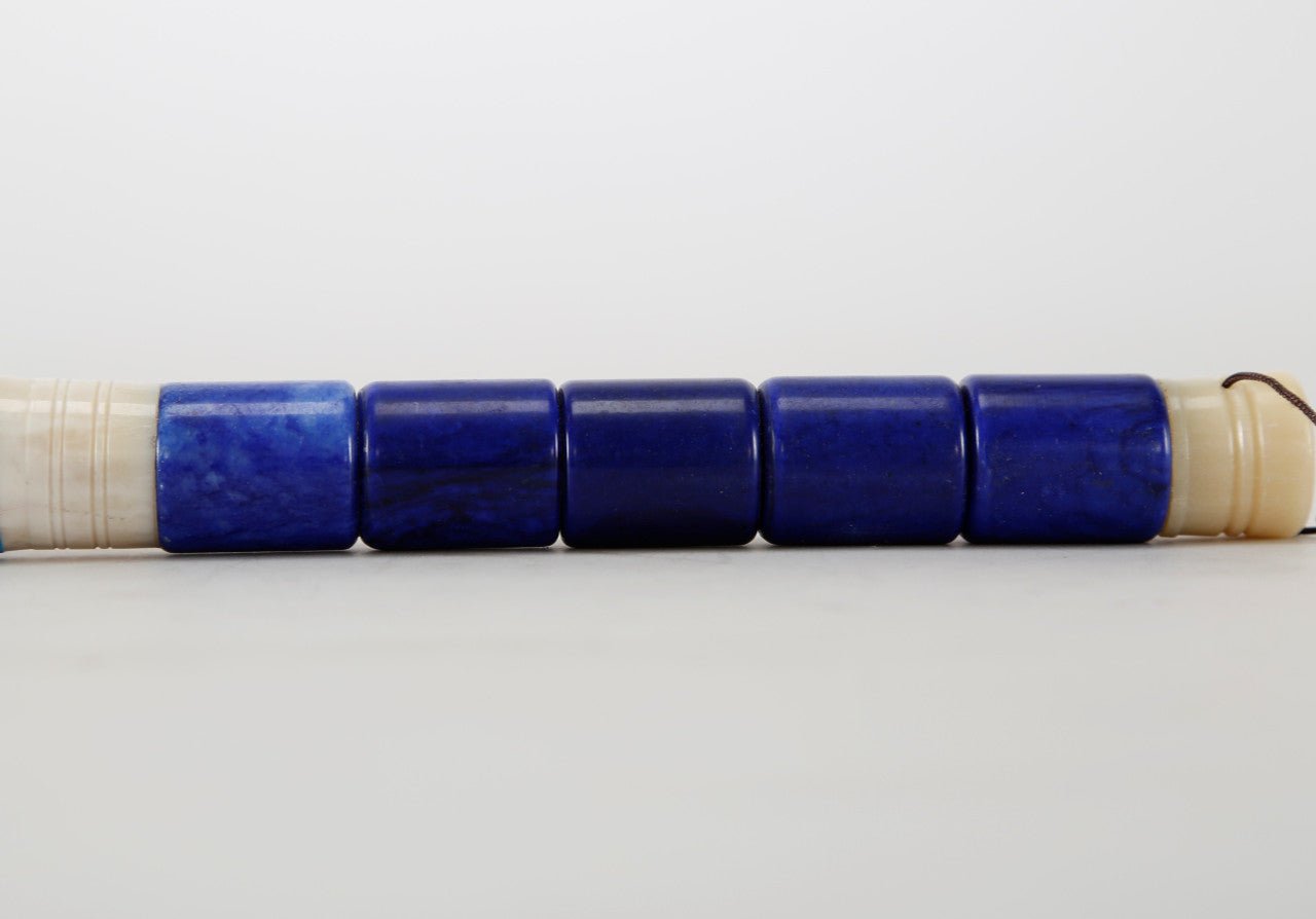 Qinghai Jade Calligraphy Brush - Wisteria